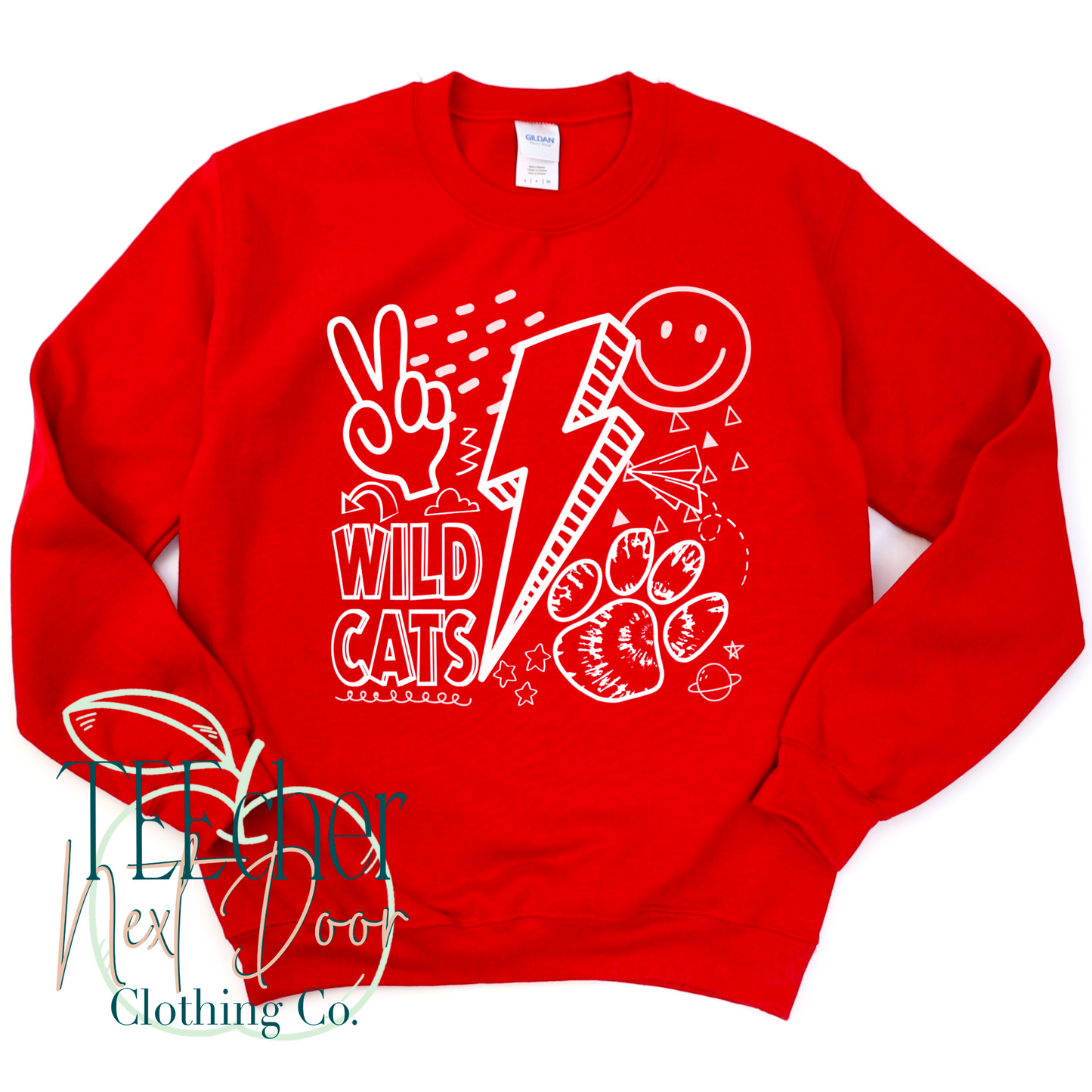 Wildcats Rock Collage- Single Color