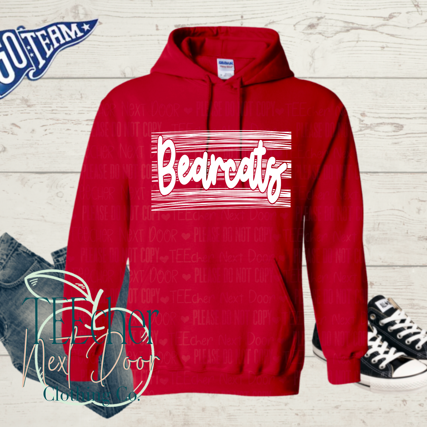 Red Bearcats Scribbles