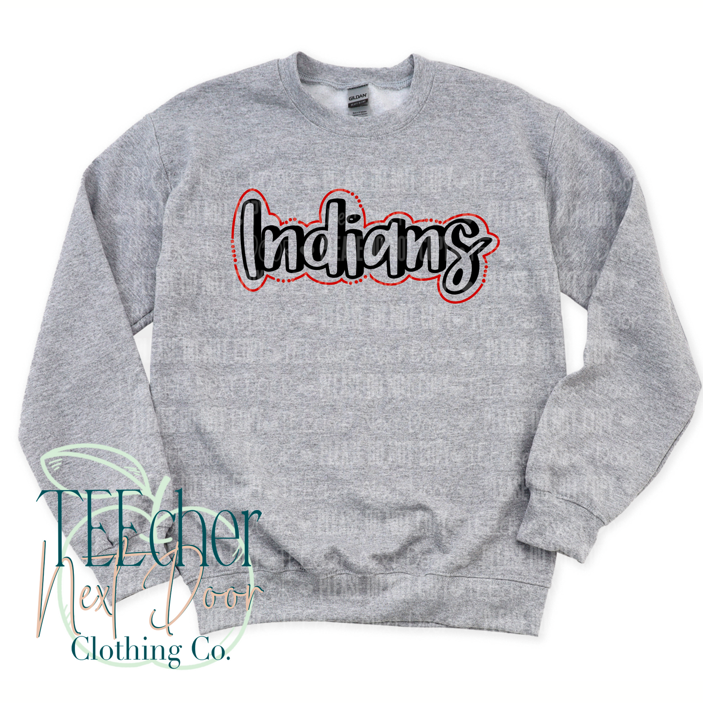 Indians Doodle Outline