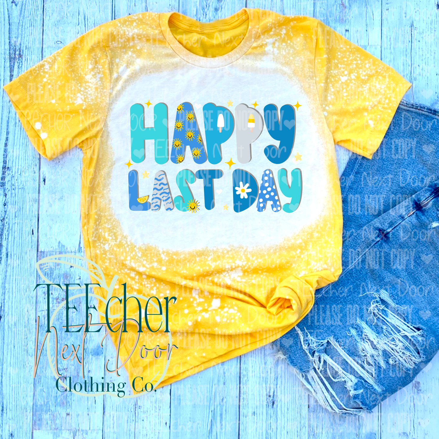 last day of school tee. happy last day.