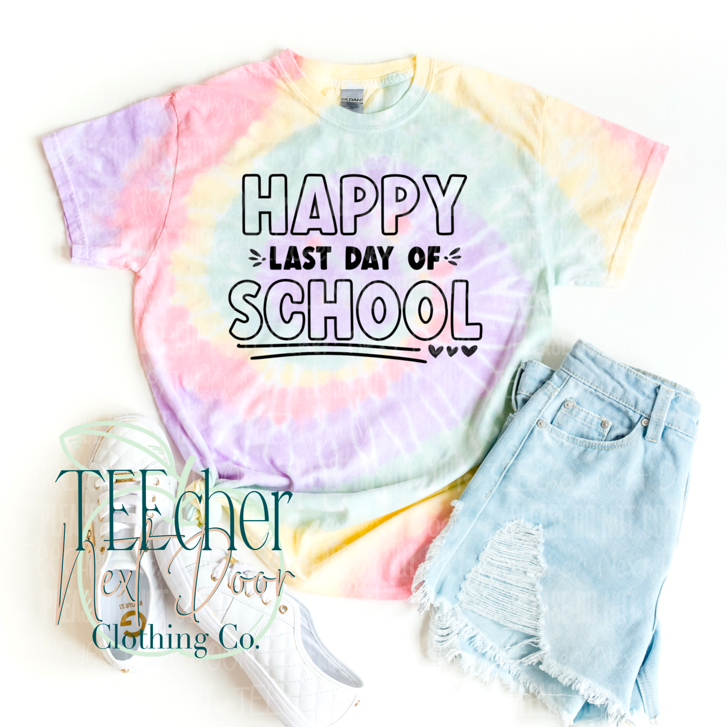 last day of school tee. happy last day.