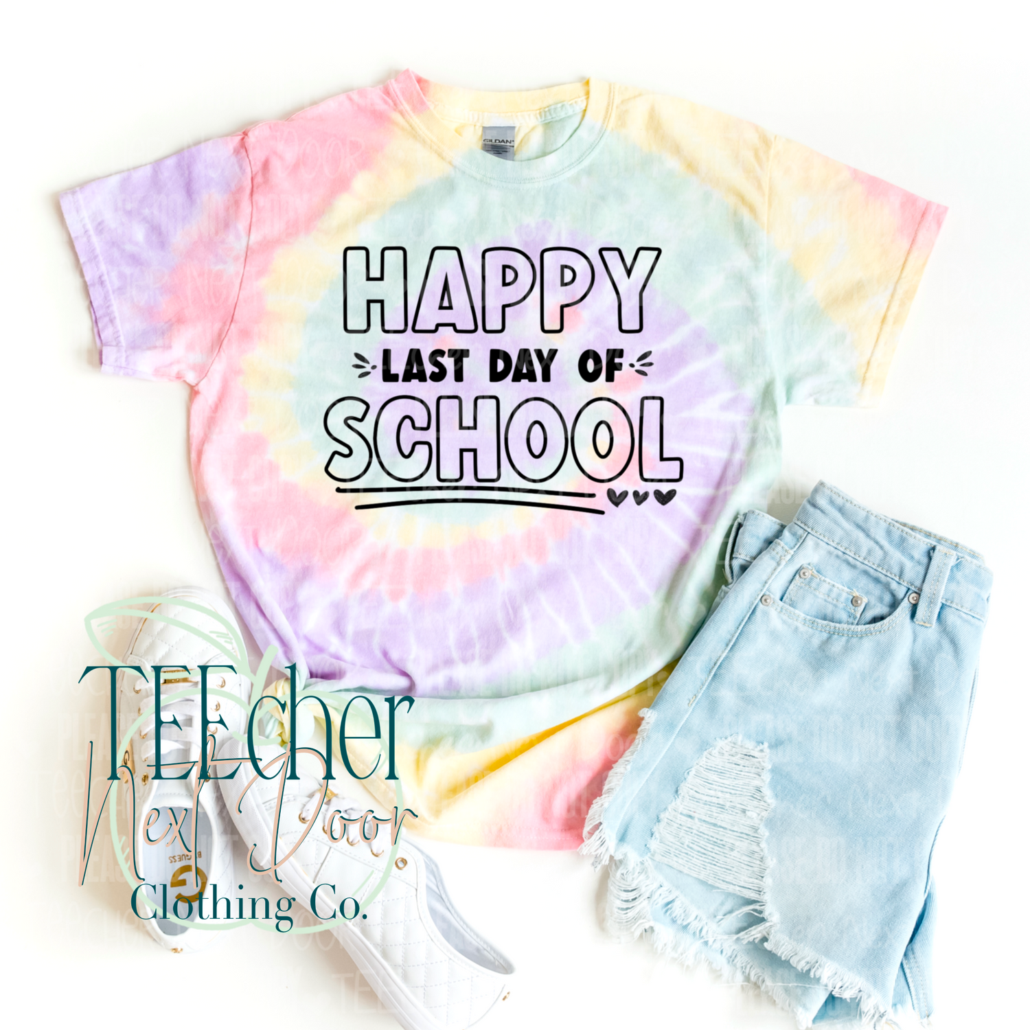 last day of school tee. happy last day.