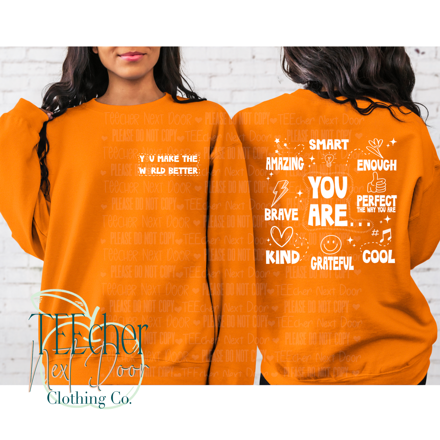 EXCLUSIVE Affirmations- Two Sided Crewneck