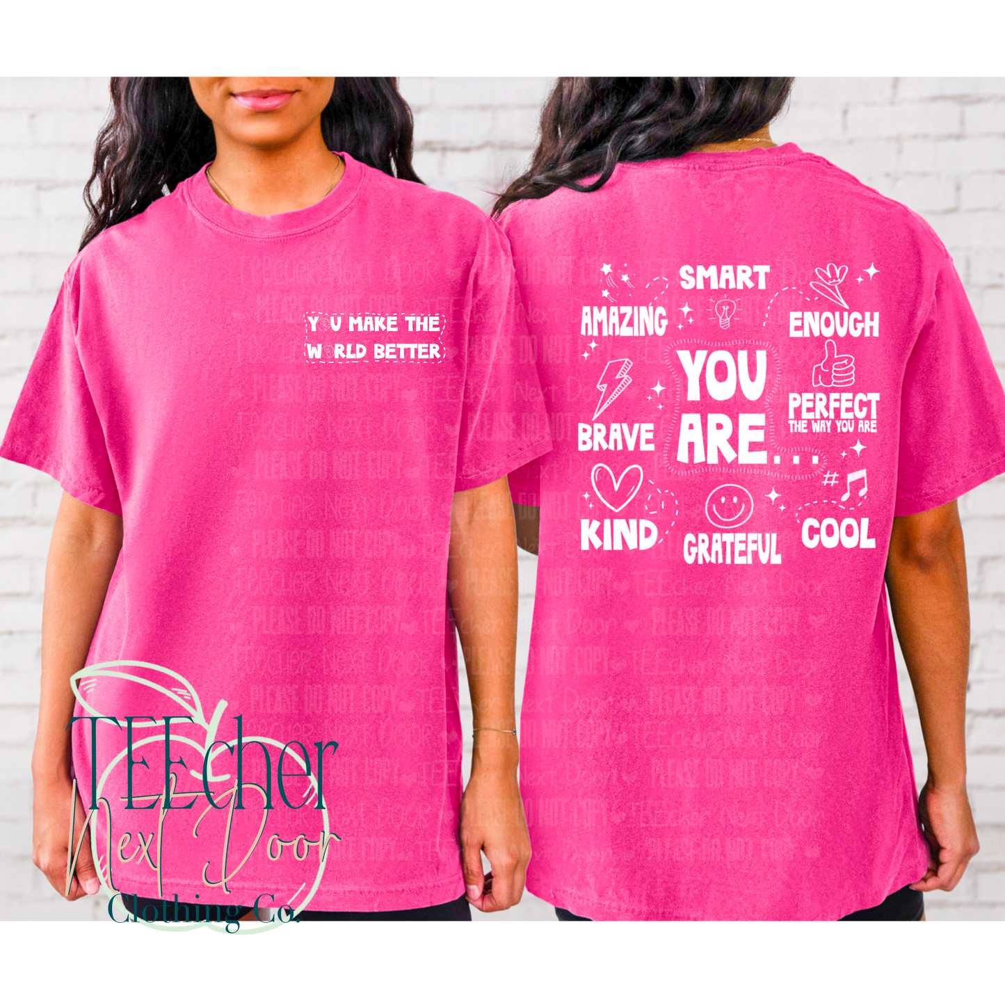 EXCLUSIVE Affirmation Single Color Tee