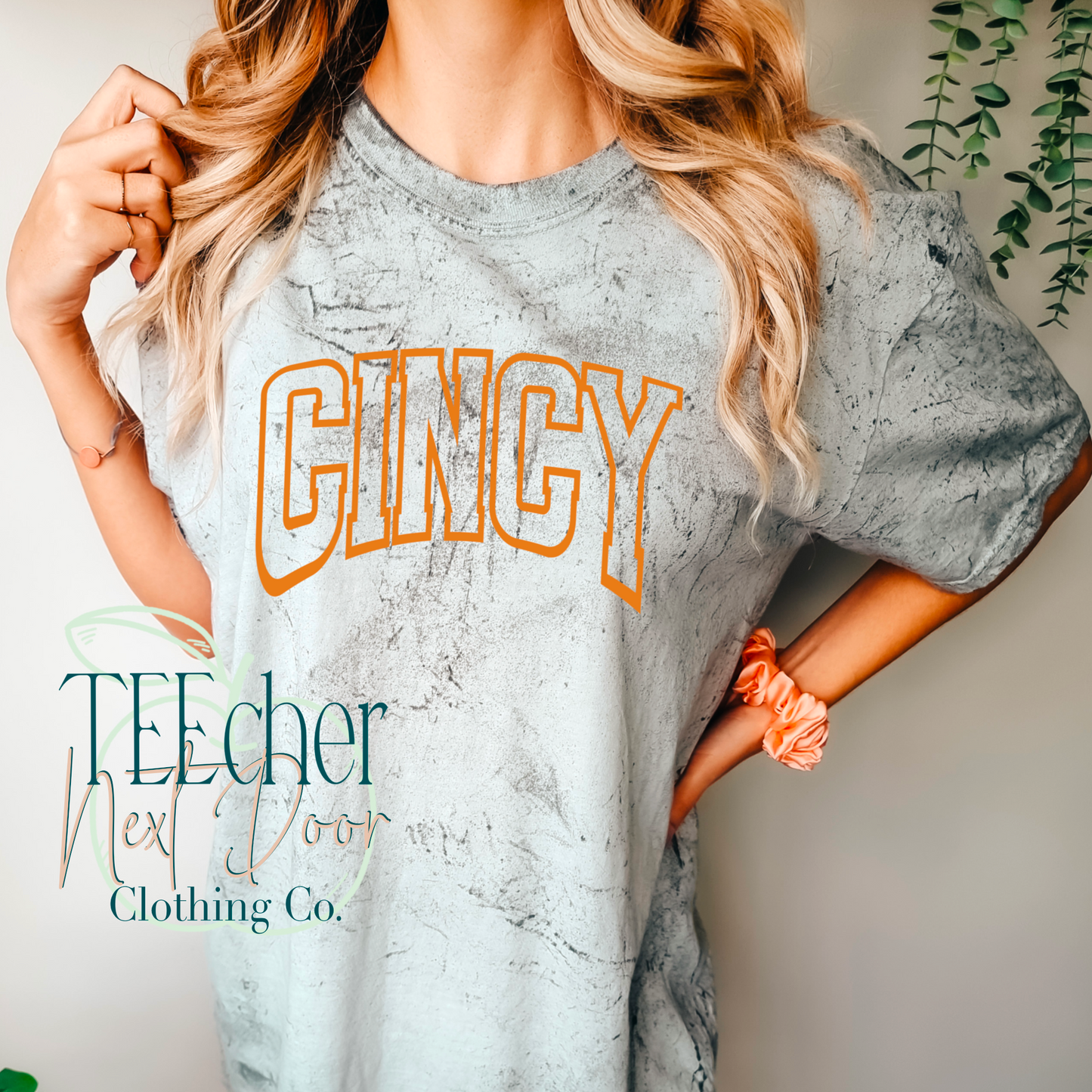 Orange and Black Cincy Arched