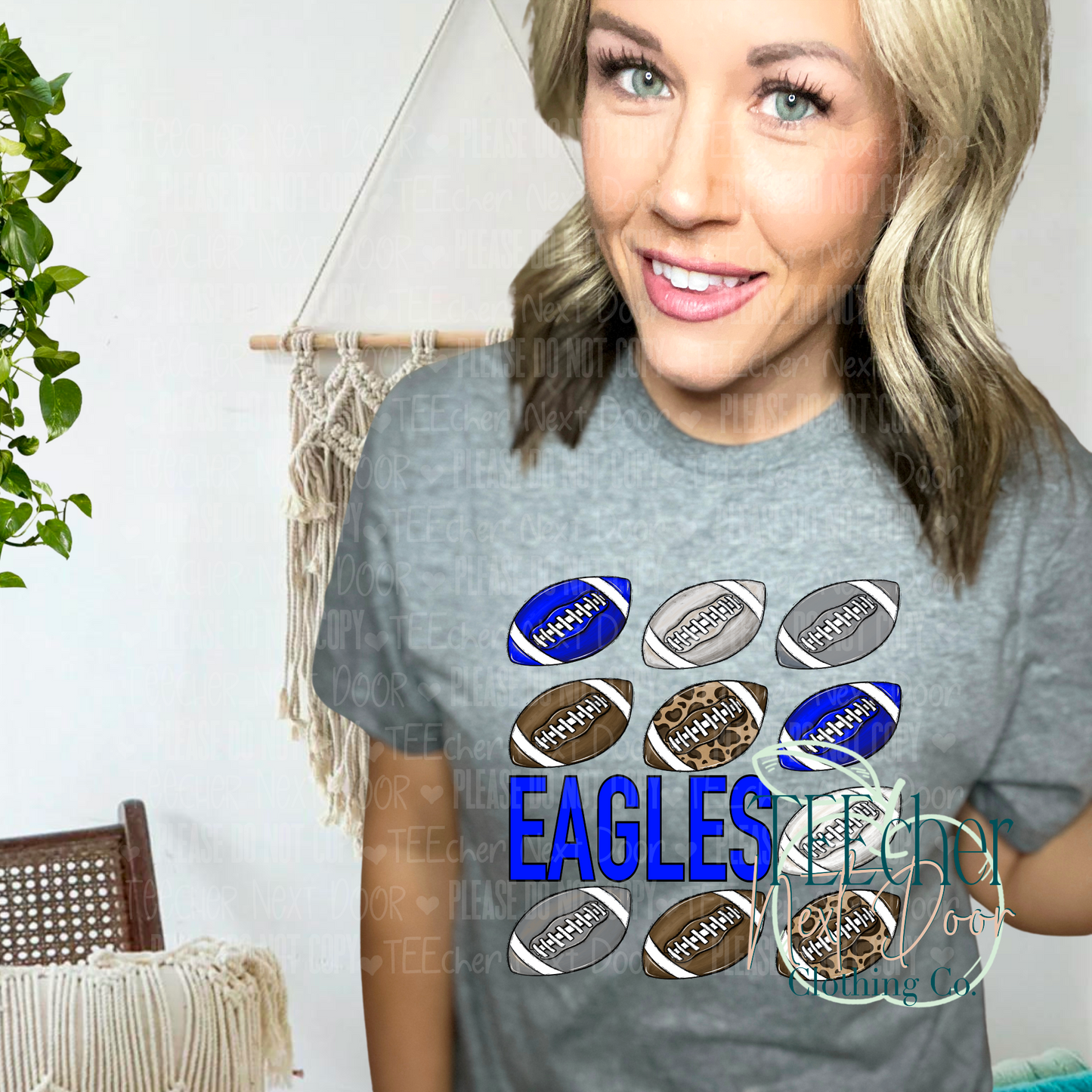 Blue Football Repeat
