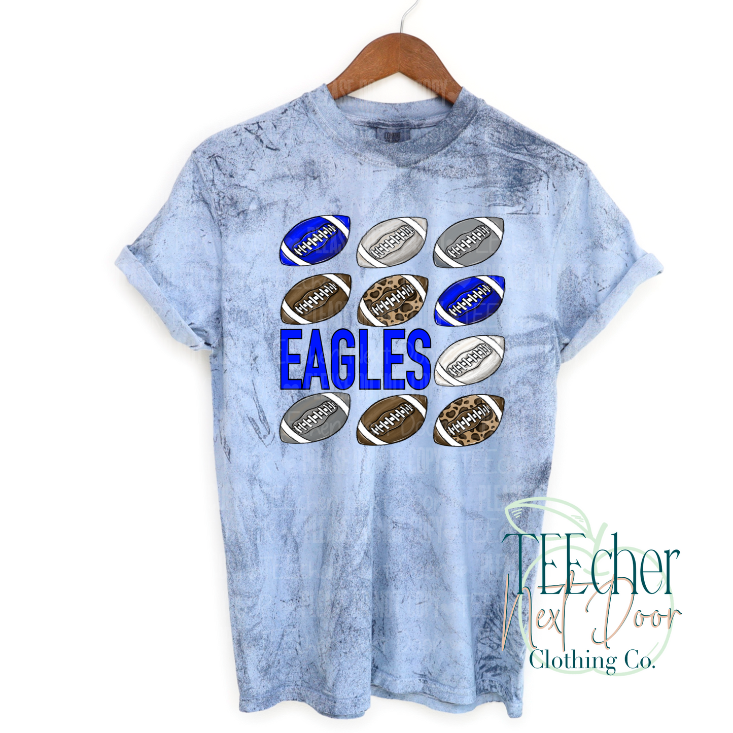 Blue Football Repeat