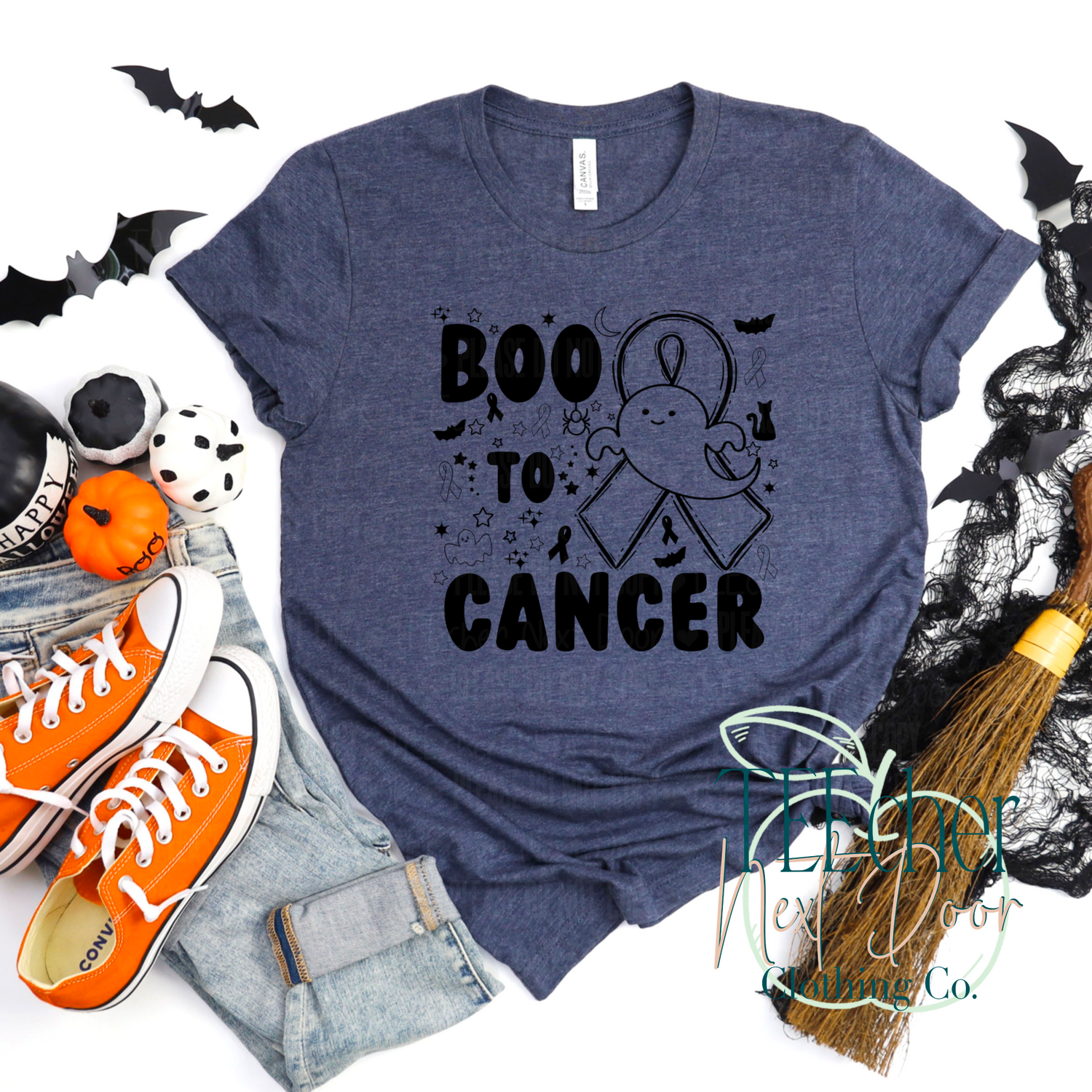 Boo to Cancer. Cancer ribbon colors. Breast cancer Halloween. Pancreatic Cancer Halloween. Cancer Survivor Halloween. Lung Cancer Halloween.