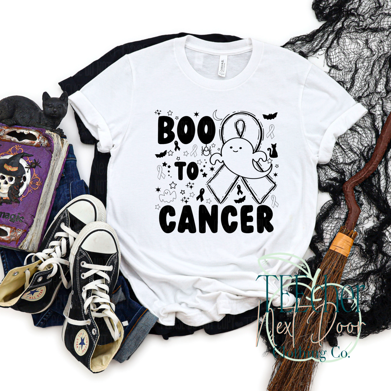 Boo to Cancer. Cancer ribbon colors. Breast cancer Halloween. Pancreatic Cancer Halloween. Cancer Survivor Halloween. Lung Cancer Halloween.