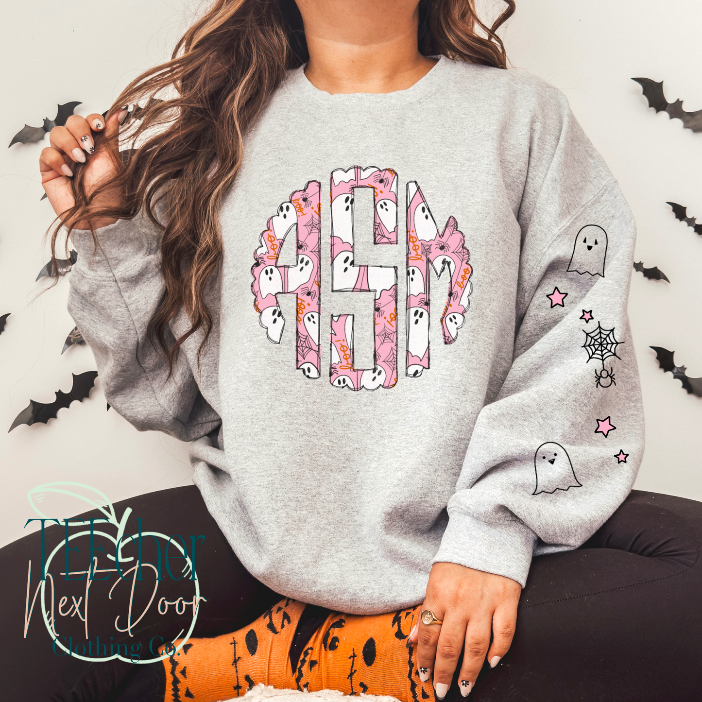 Pink Ghost Monogram