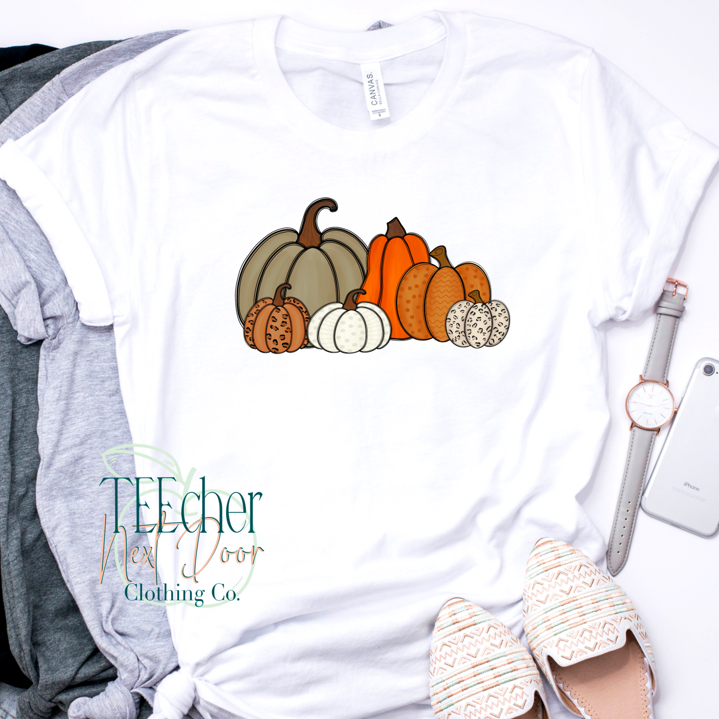 Tan Pumpkins Collage