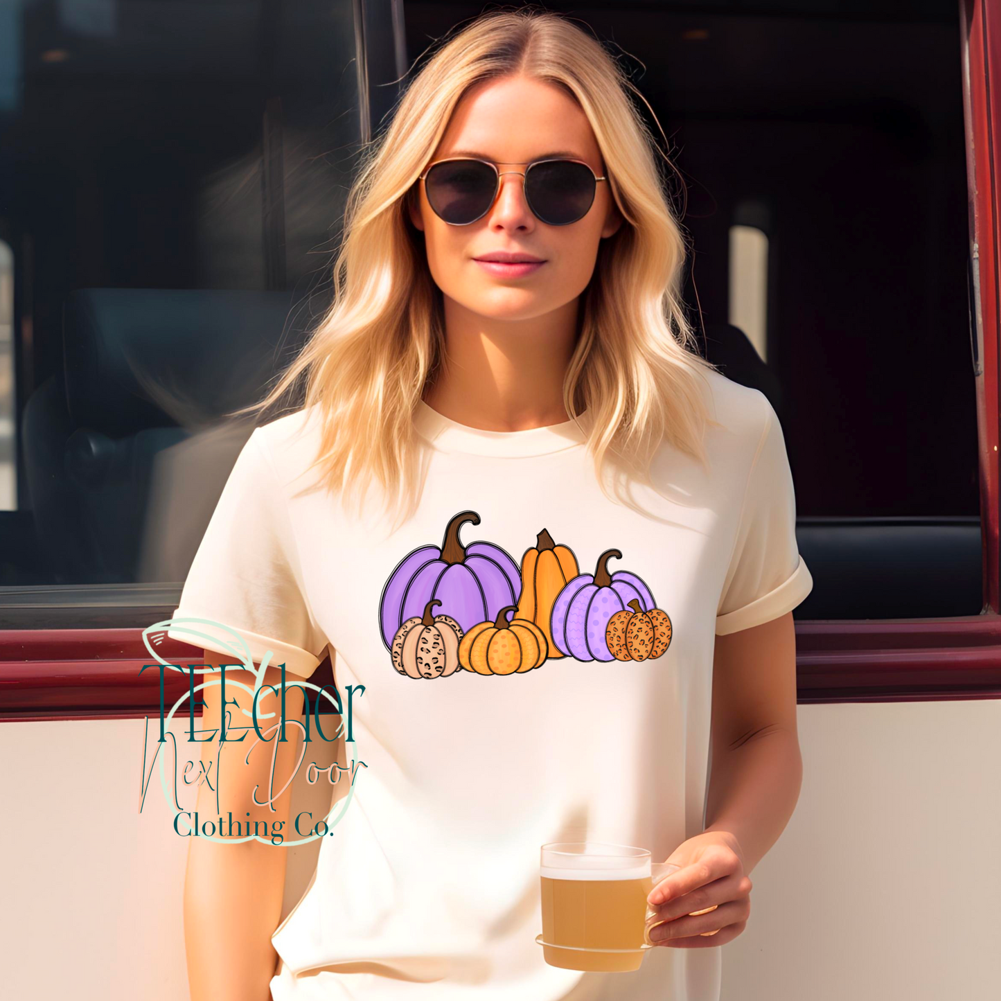 Purple Pumpkins Collage
