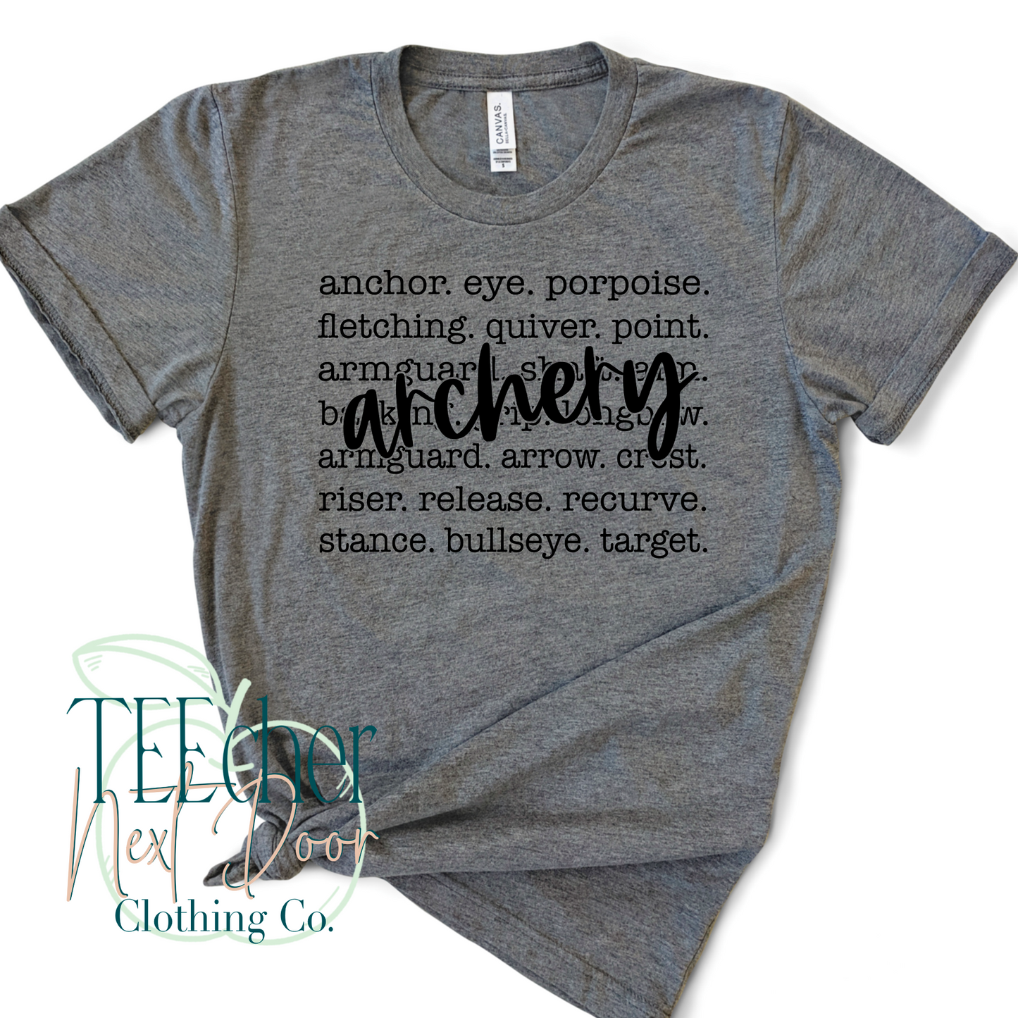 Archery Print Cursive