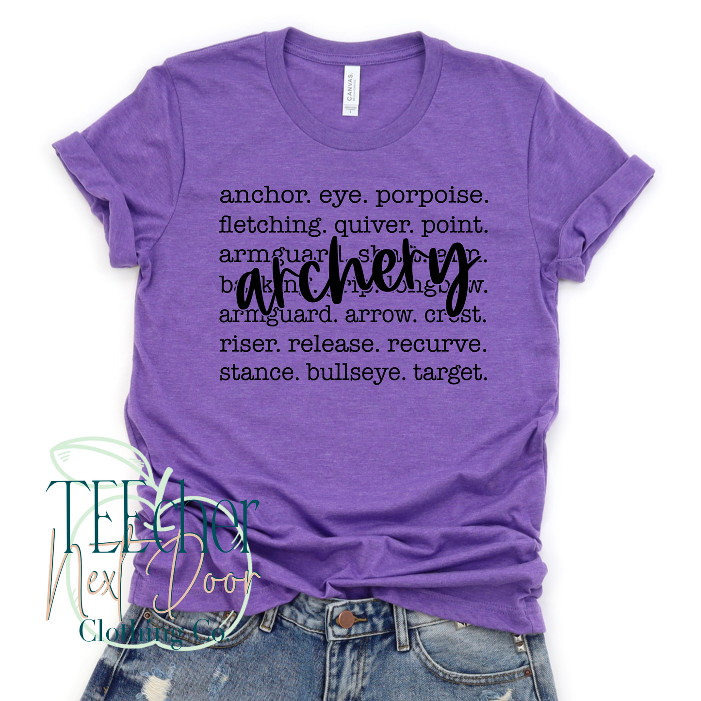 Archery Print Cursive