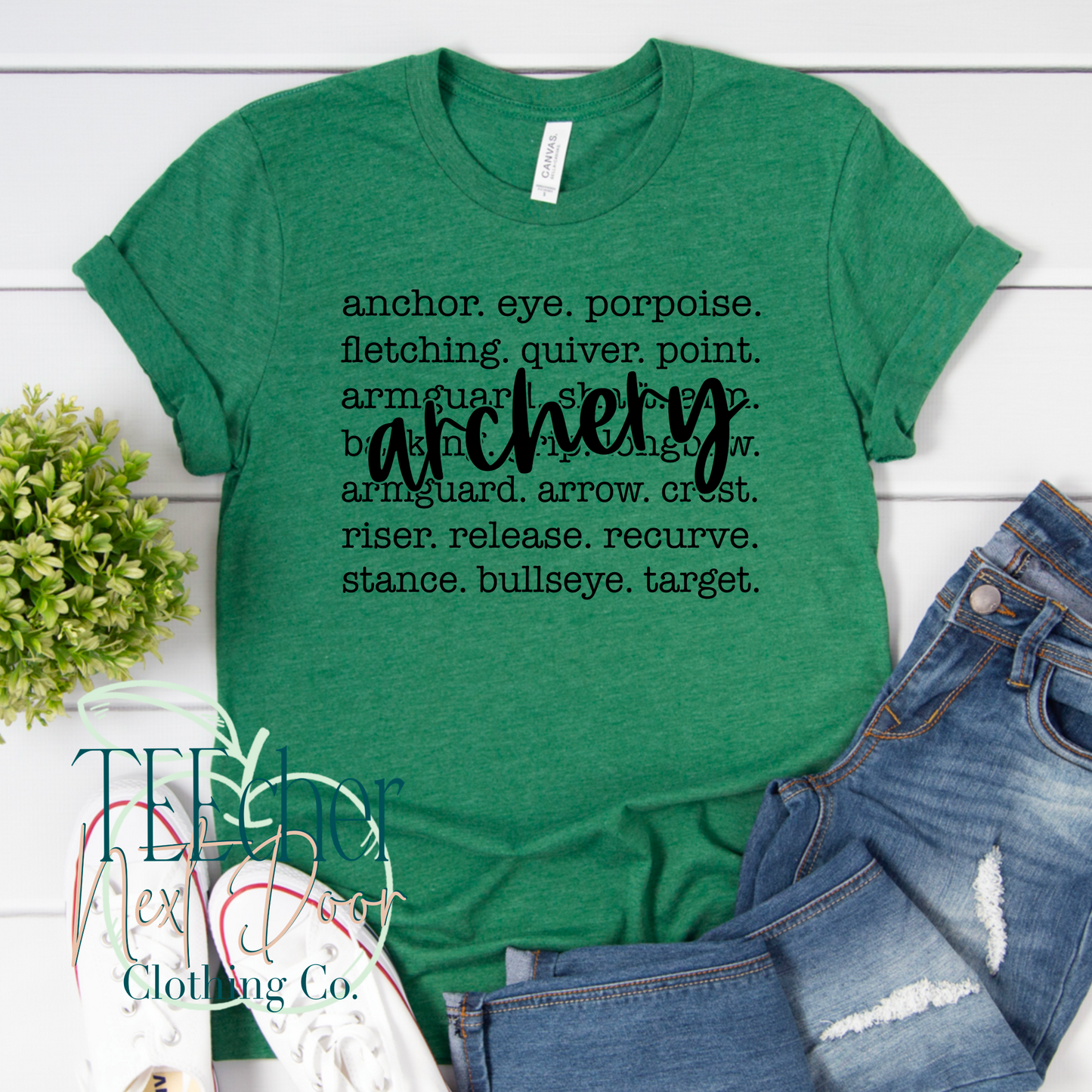 Archery Print Cursive