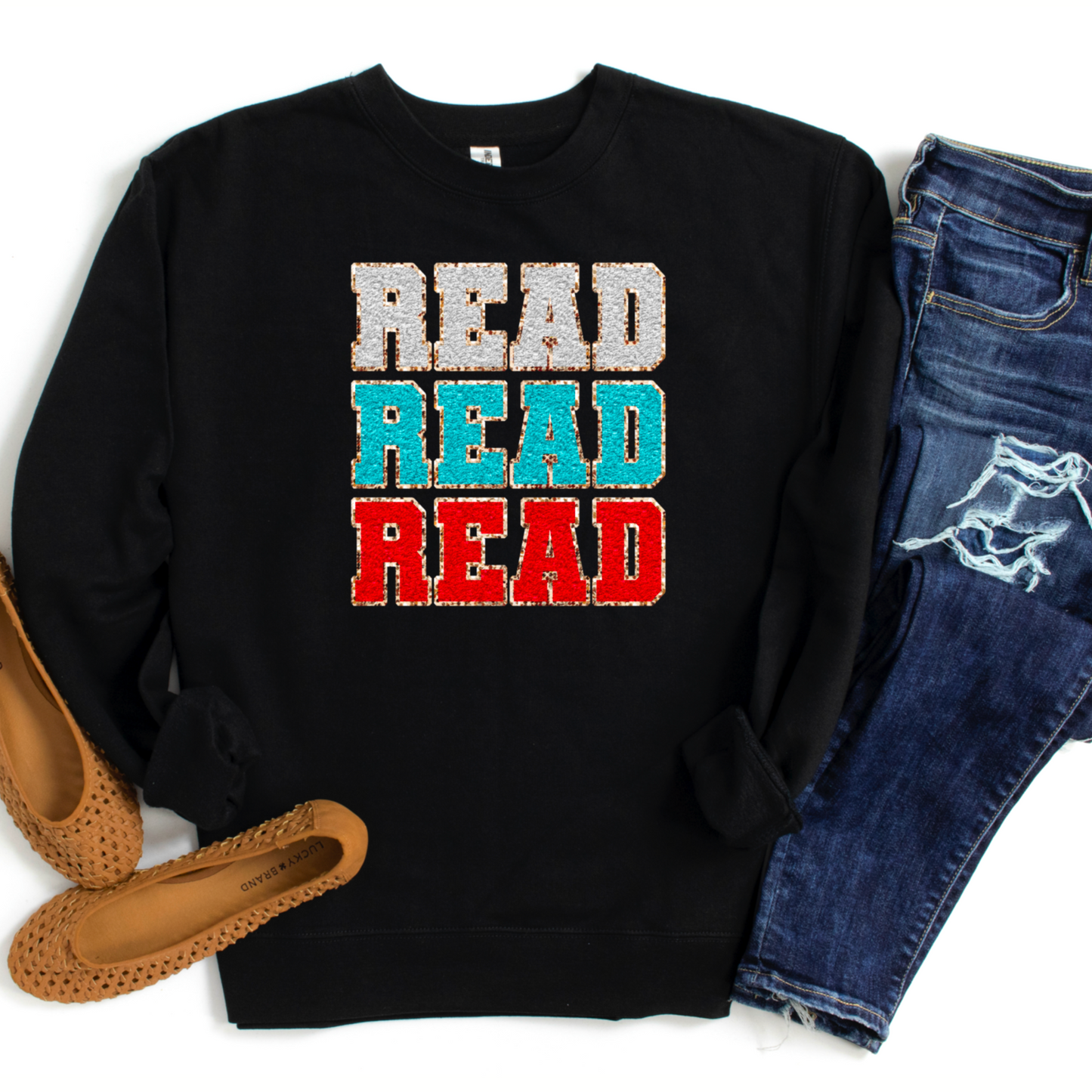 Read, Read, Read- Faux Chenille