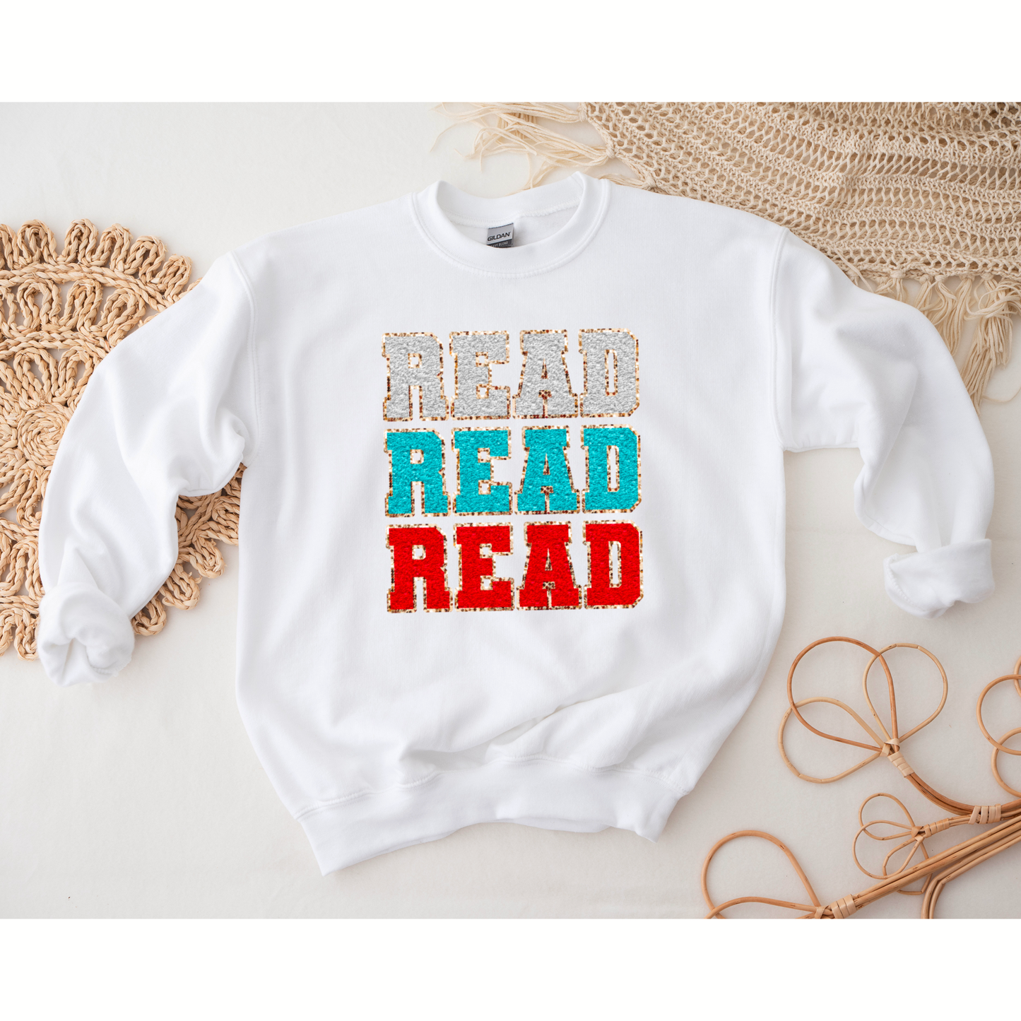 Read, Read, Read- Faux Chenille