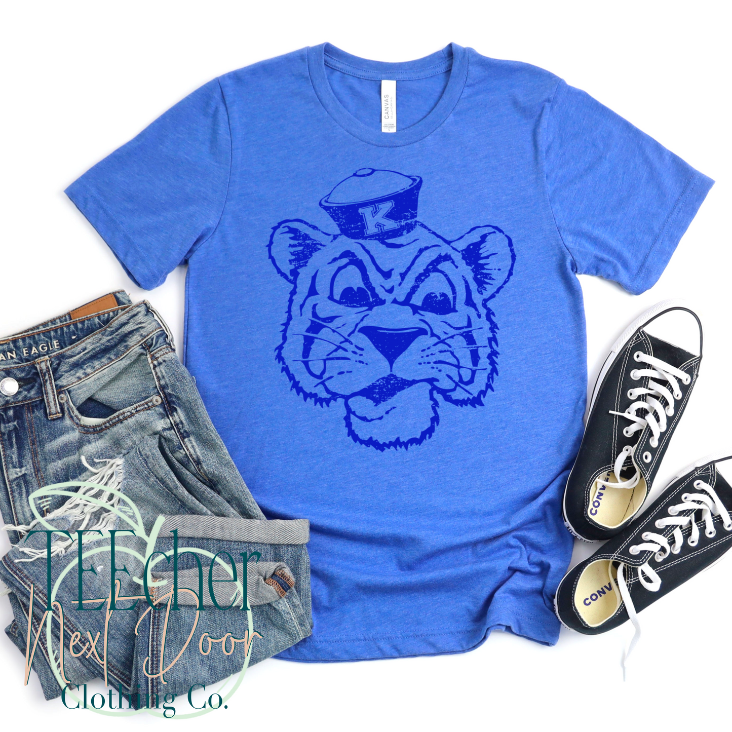 Retro Wildcat Mascot