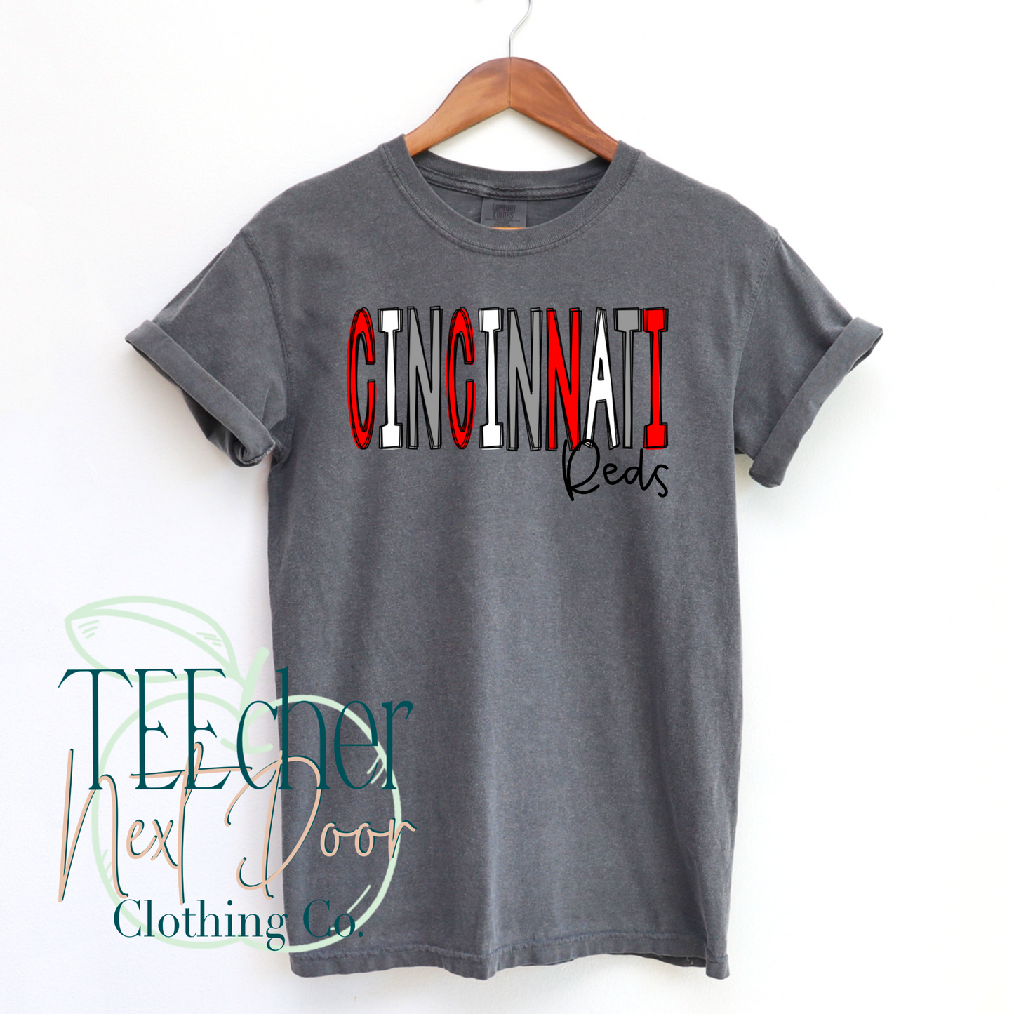 Pepper Cincinnati Baseball Hand Drawn