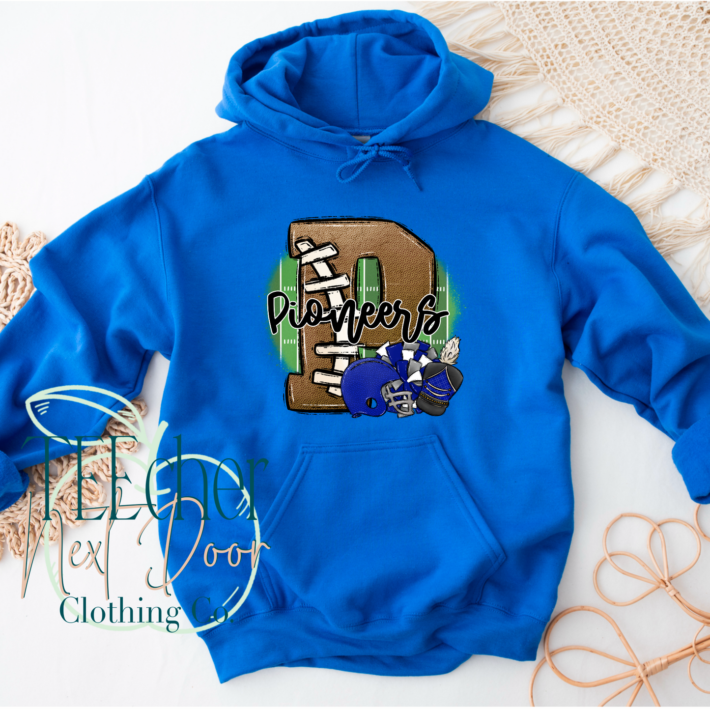 Custom Blue Football Spirit