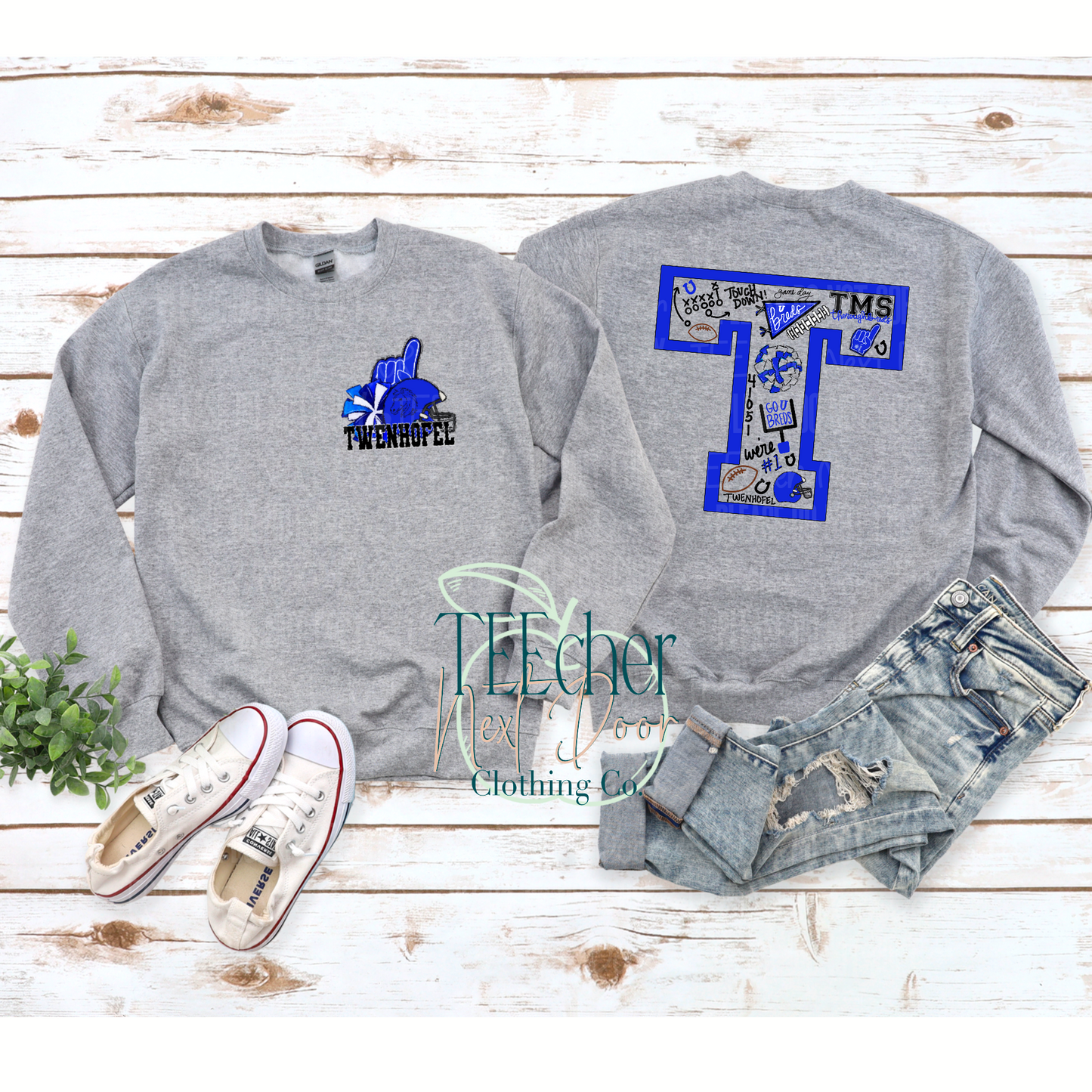 CUSTOM Varsity Letter Collage- Two Sided