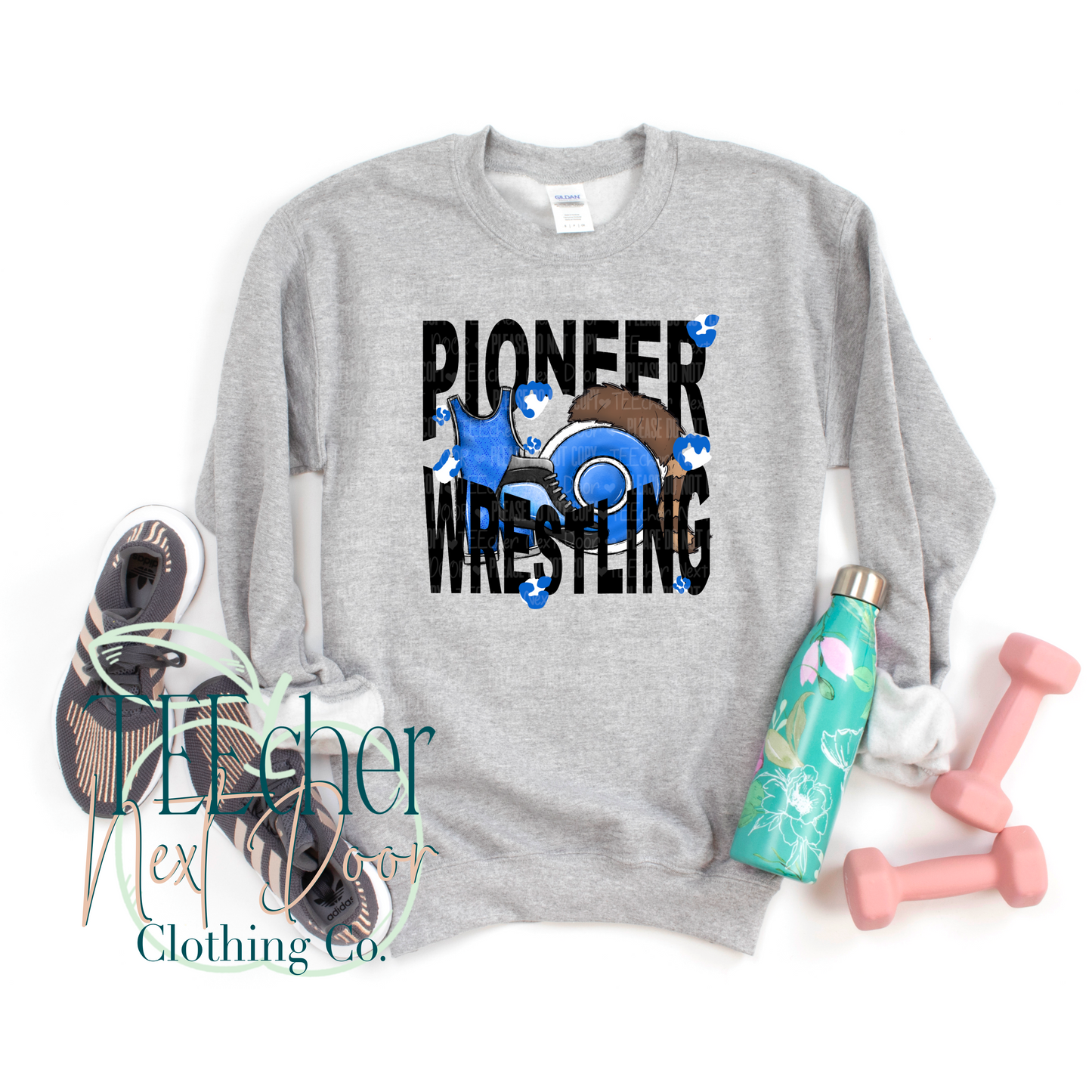 Pioneer Wrestling Geometric