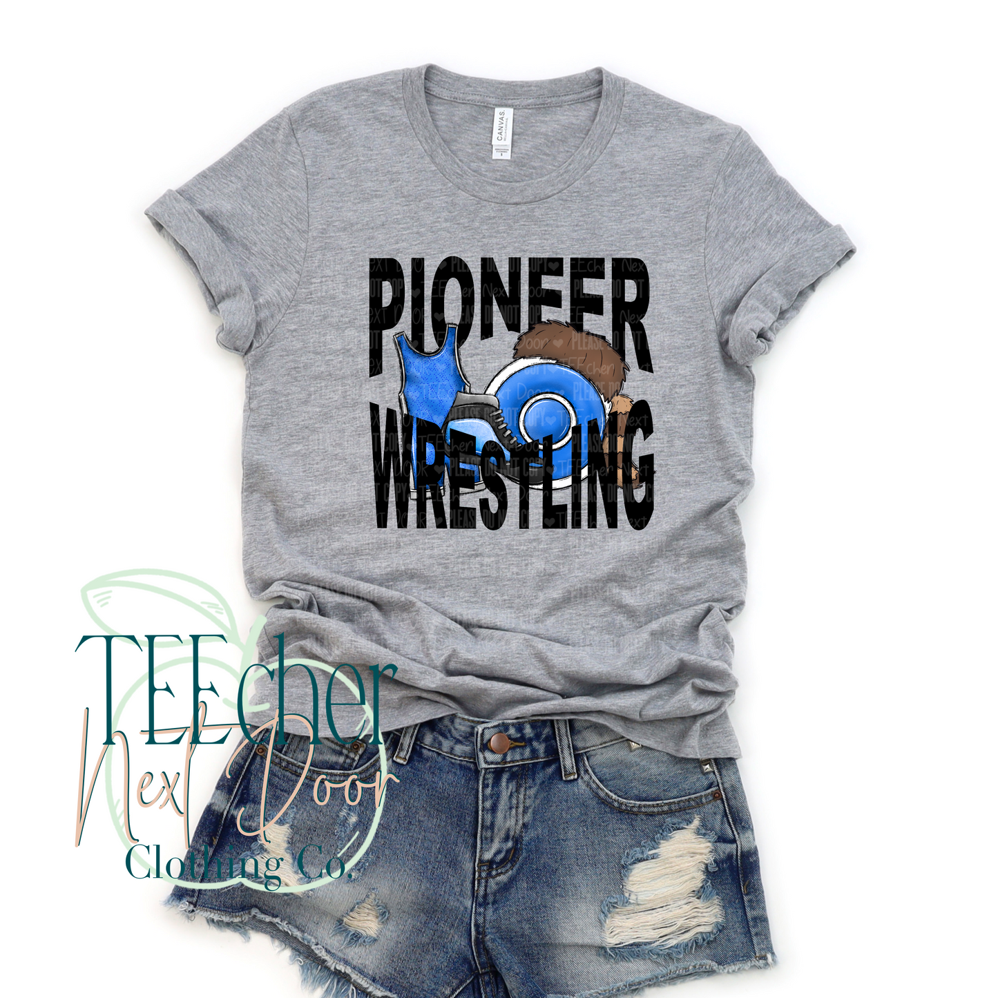 Pioneer Wrestling Geometric
