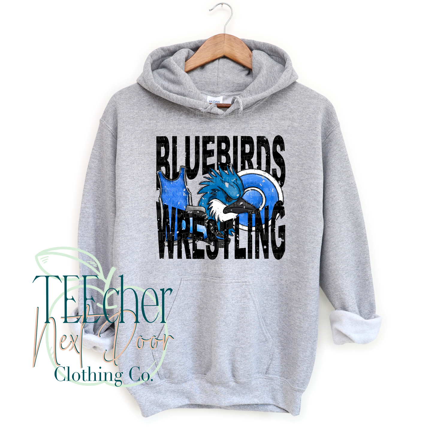 Eagles Wrestling Geometric- Distressed