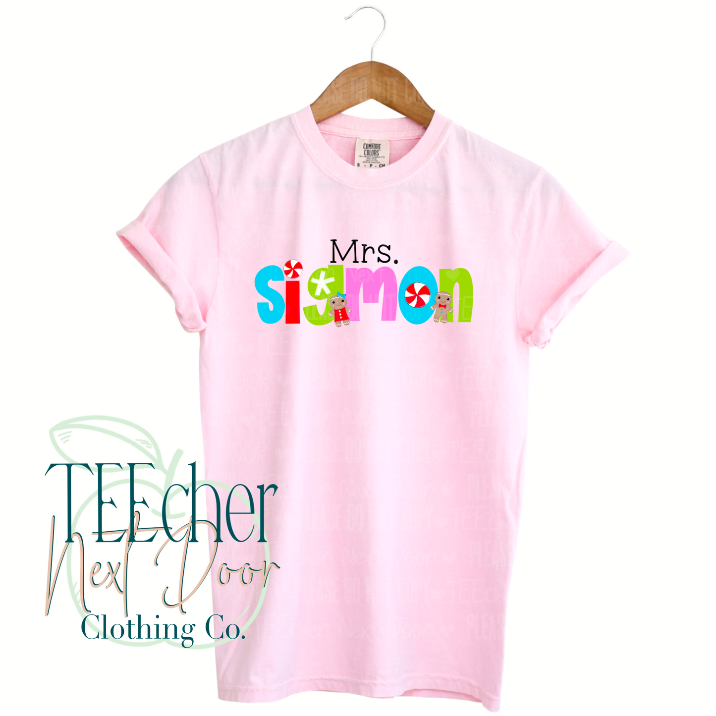 Custom Whimsical Gingerbread Name