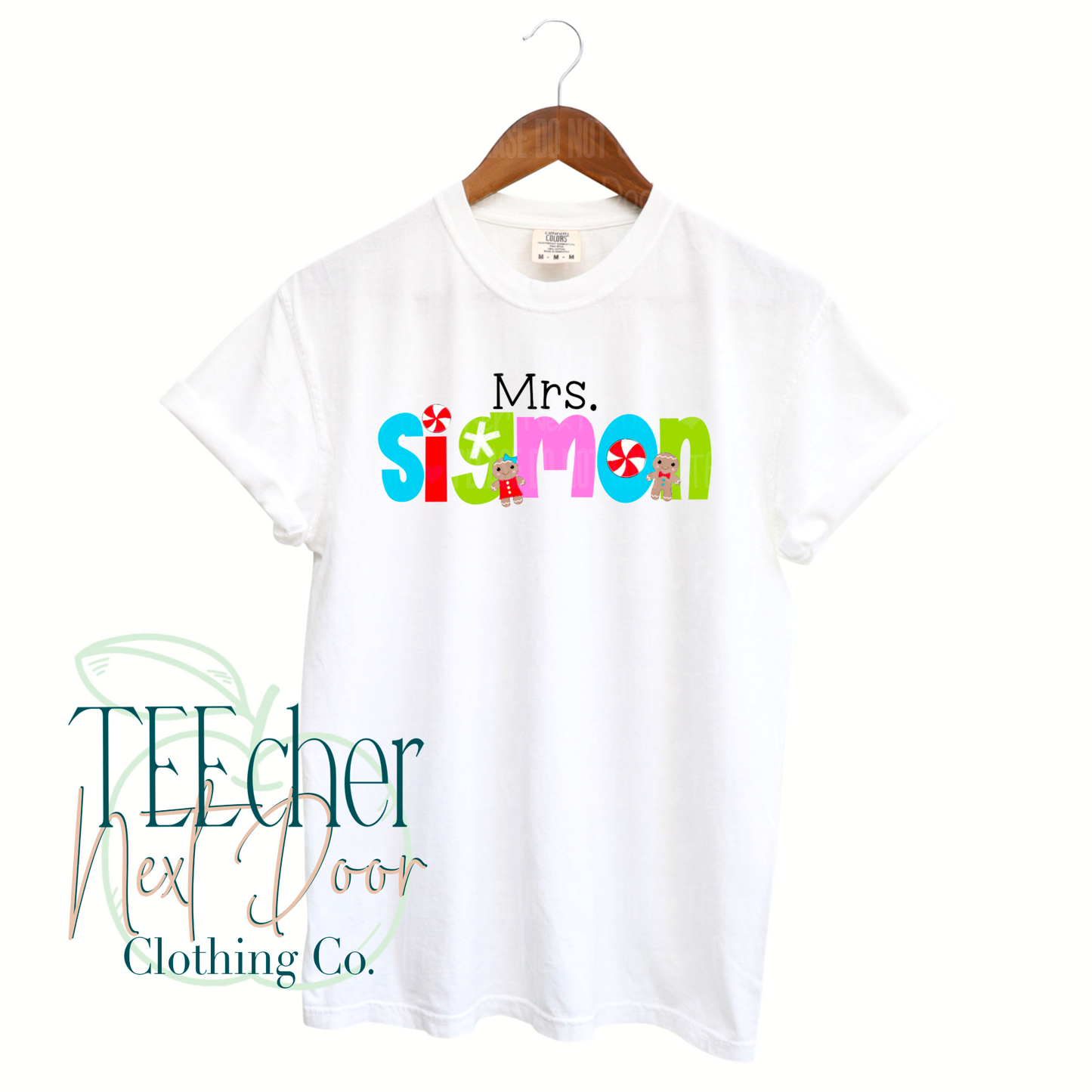 Custom Whimsical Gingerbread Name