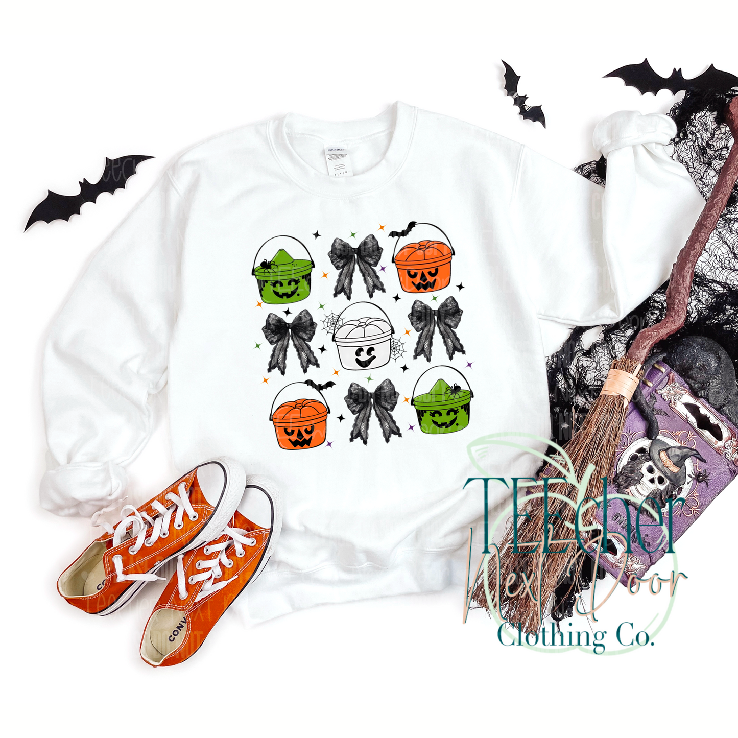 Halloween Buckets and Bows