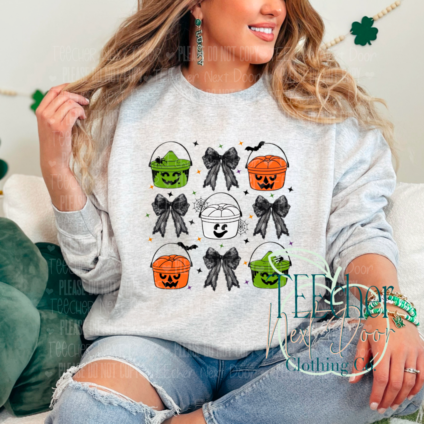Halloween Buckets and Bows