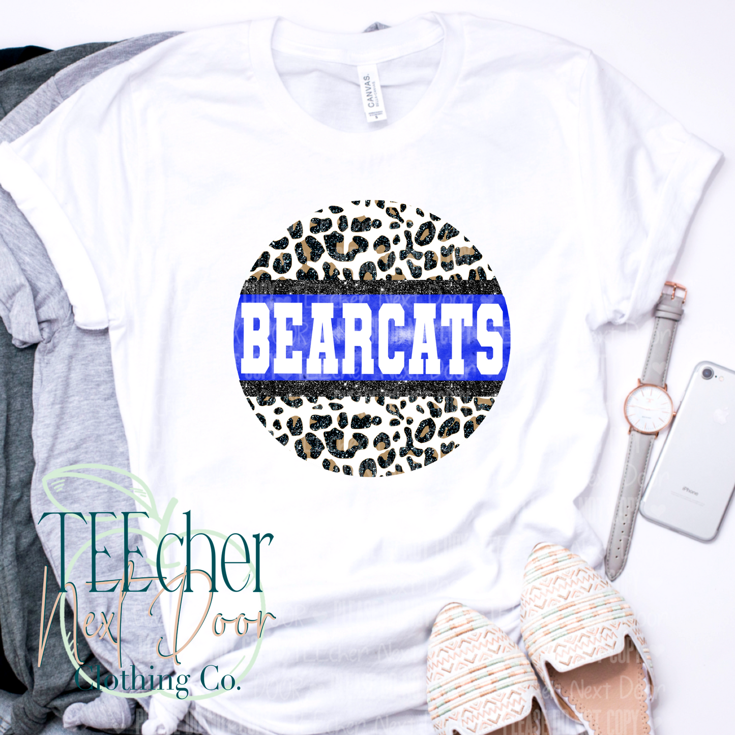 Bearcats Round Leopard