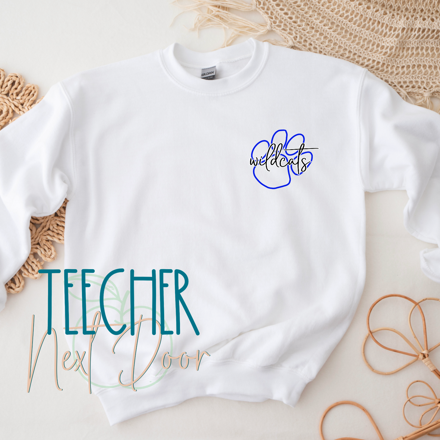 Wildcats Paw Overlay Pocket