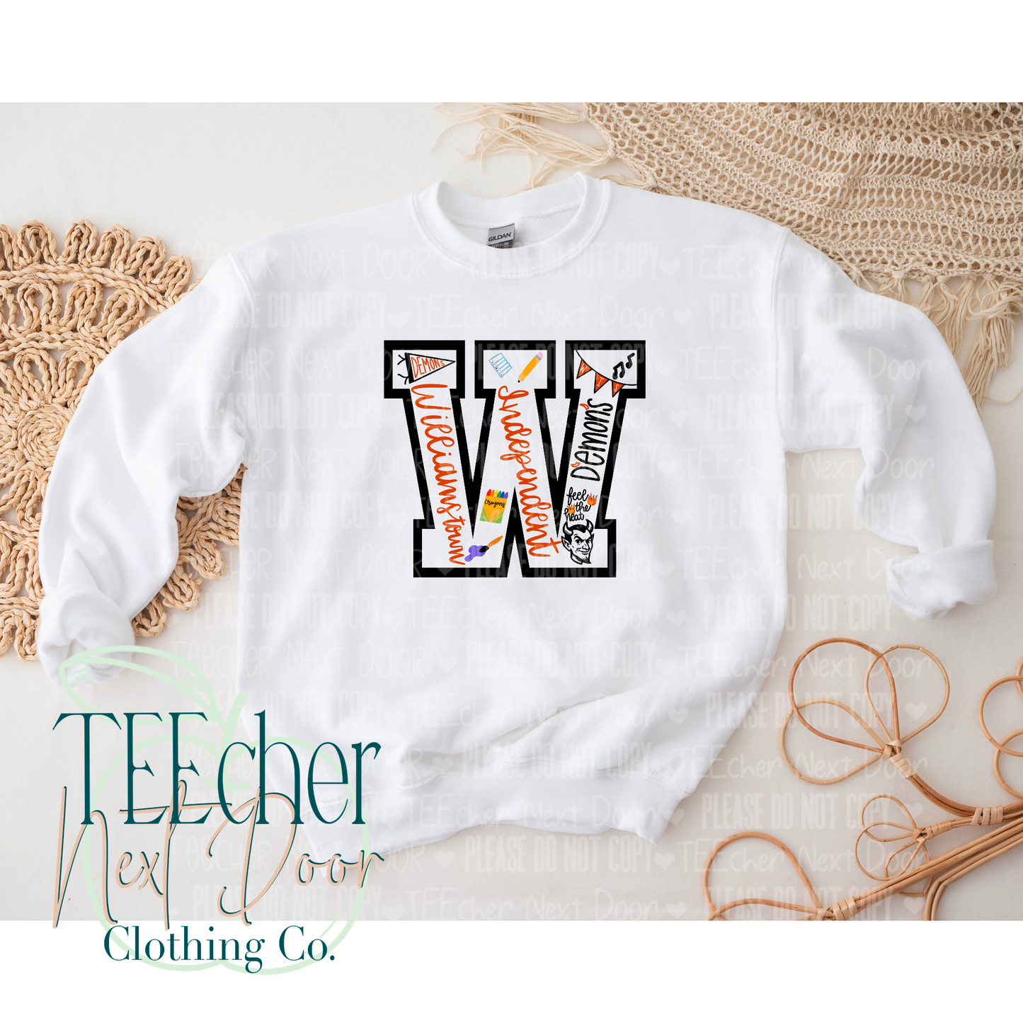 Williamstown Handdrawn Varsity
