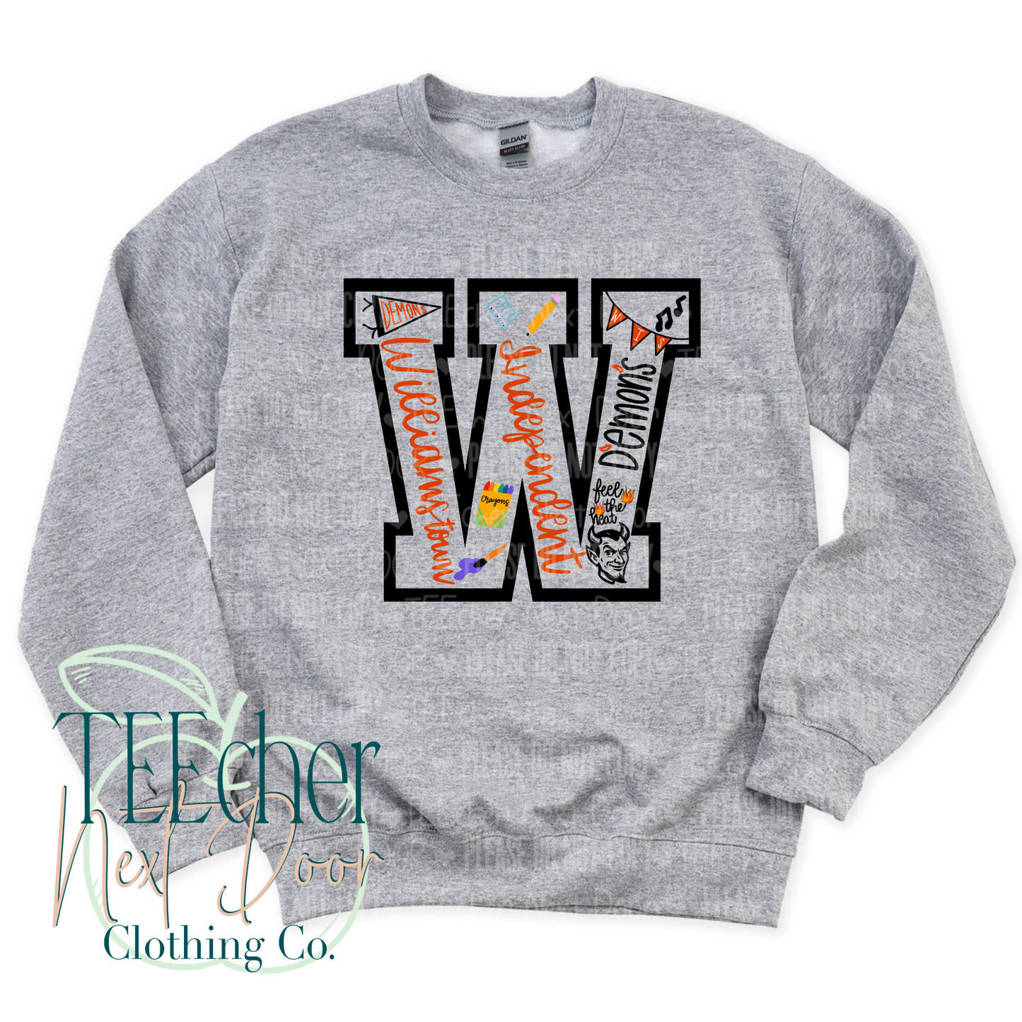 Williamstown Handdrawn Varsity