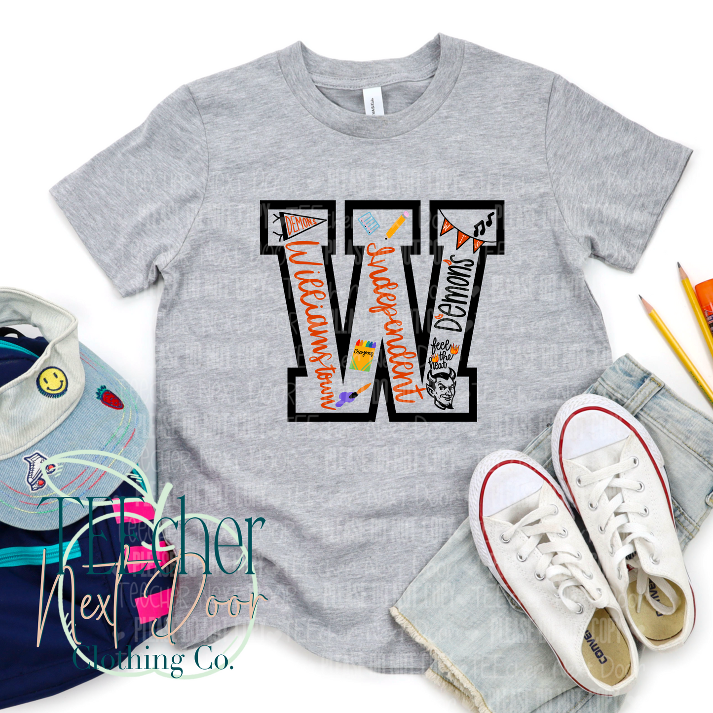 Williamstown Handdrawn Varsity
