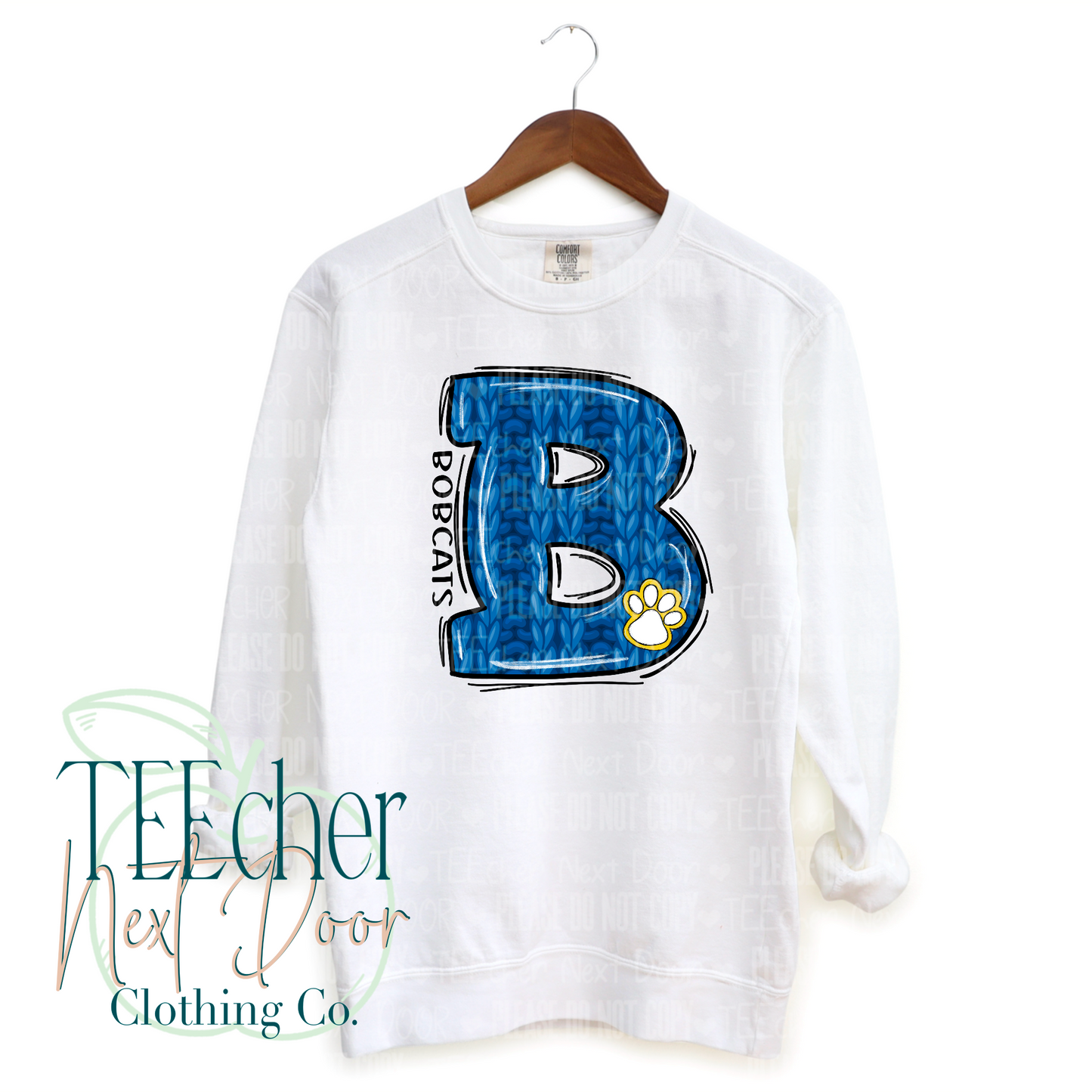 Bobcats Sweater Letter