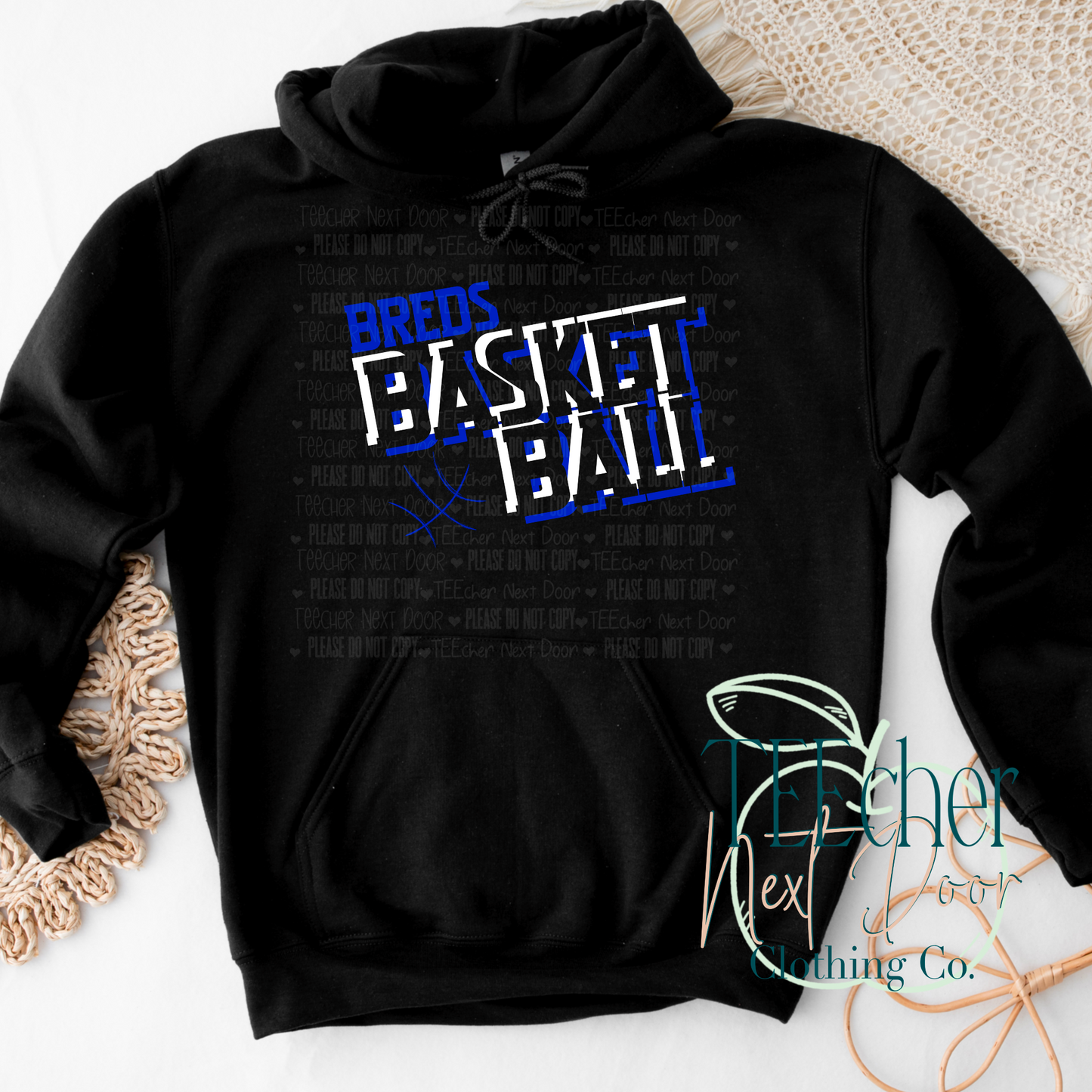 black hoodie with breds basketball