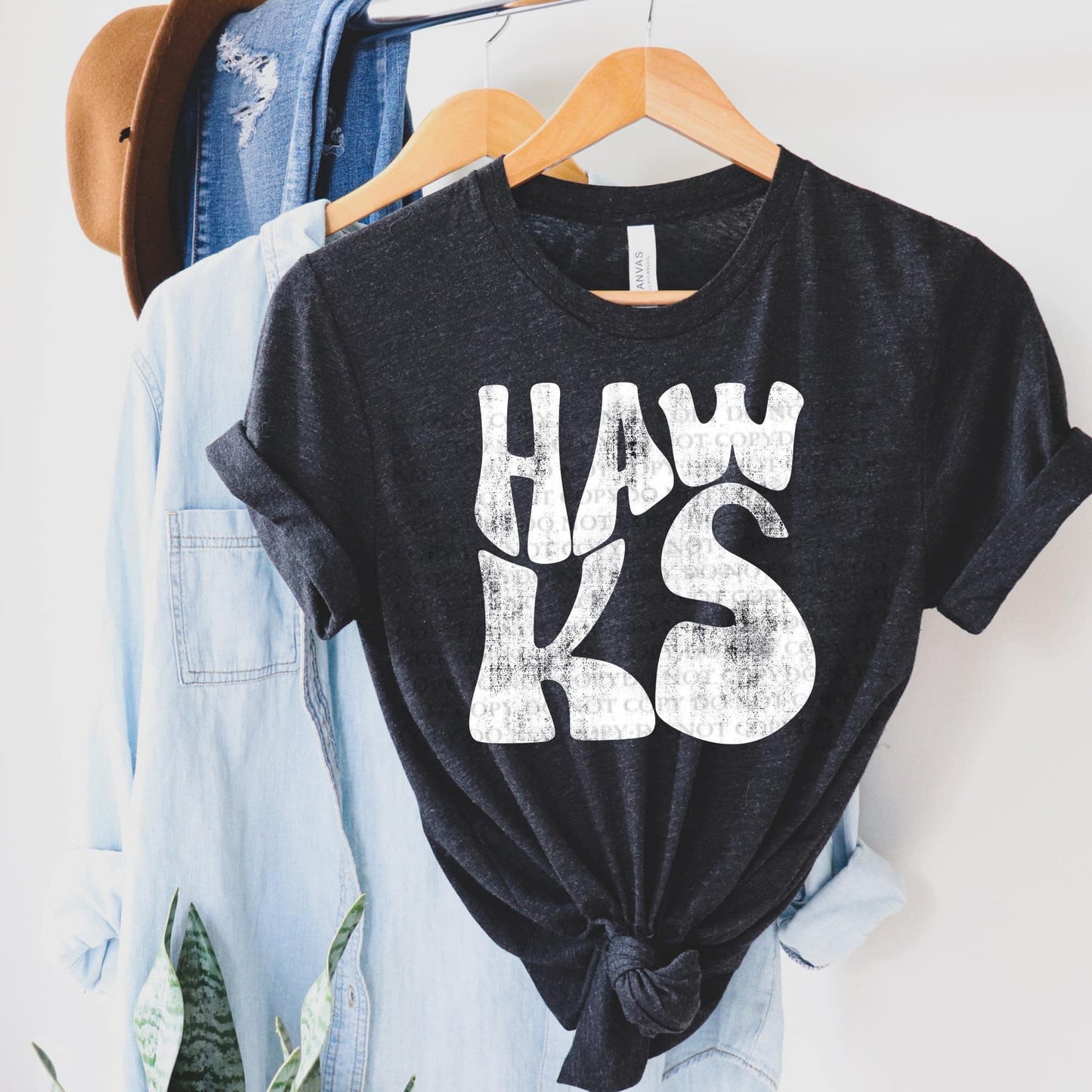 ALL MASCOTS Distressed- Bella Tee