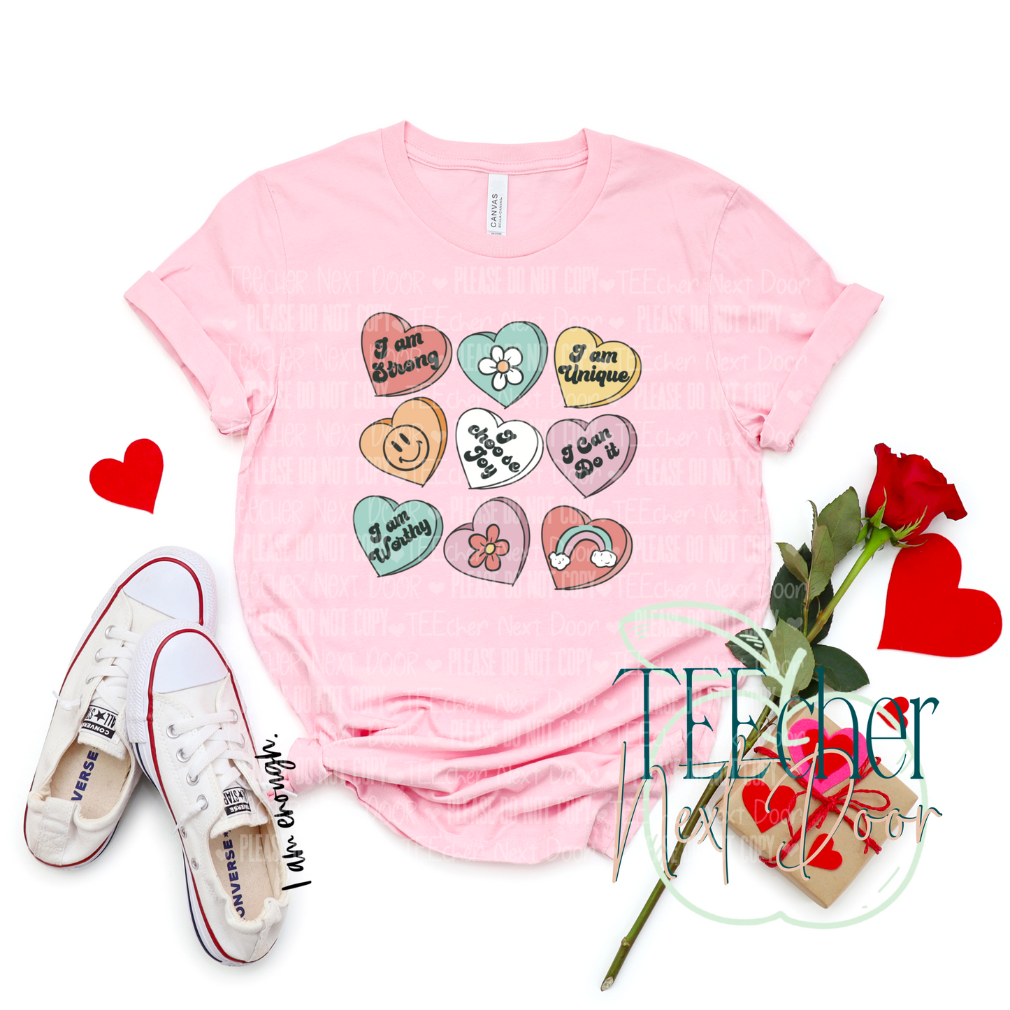 Valentine affirmation crewneck. I am enough crewneck. self love.