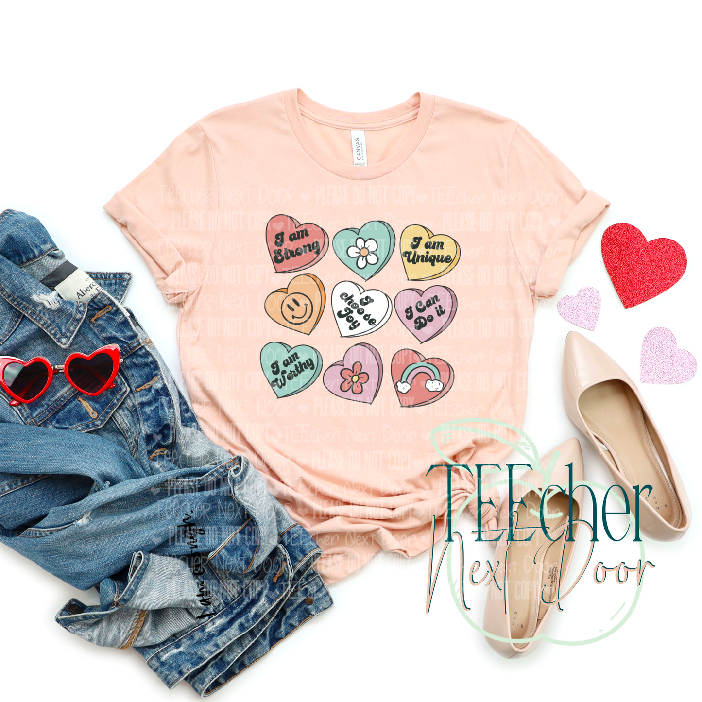 Valentine affirmation crewneck. I am enough crewneck. self love.