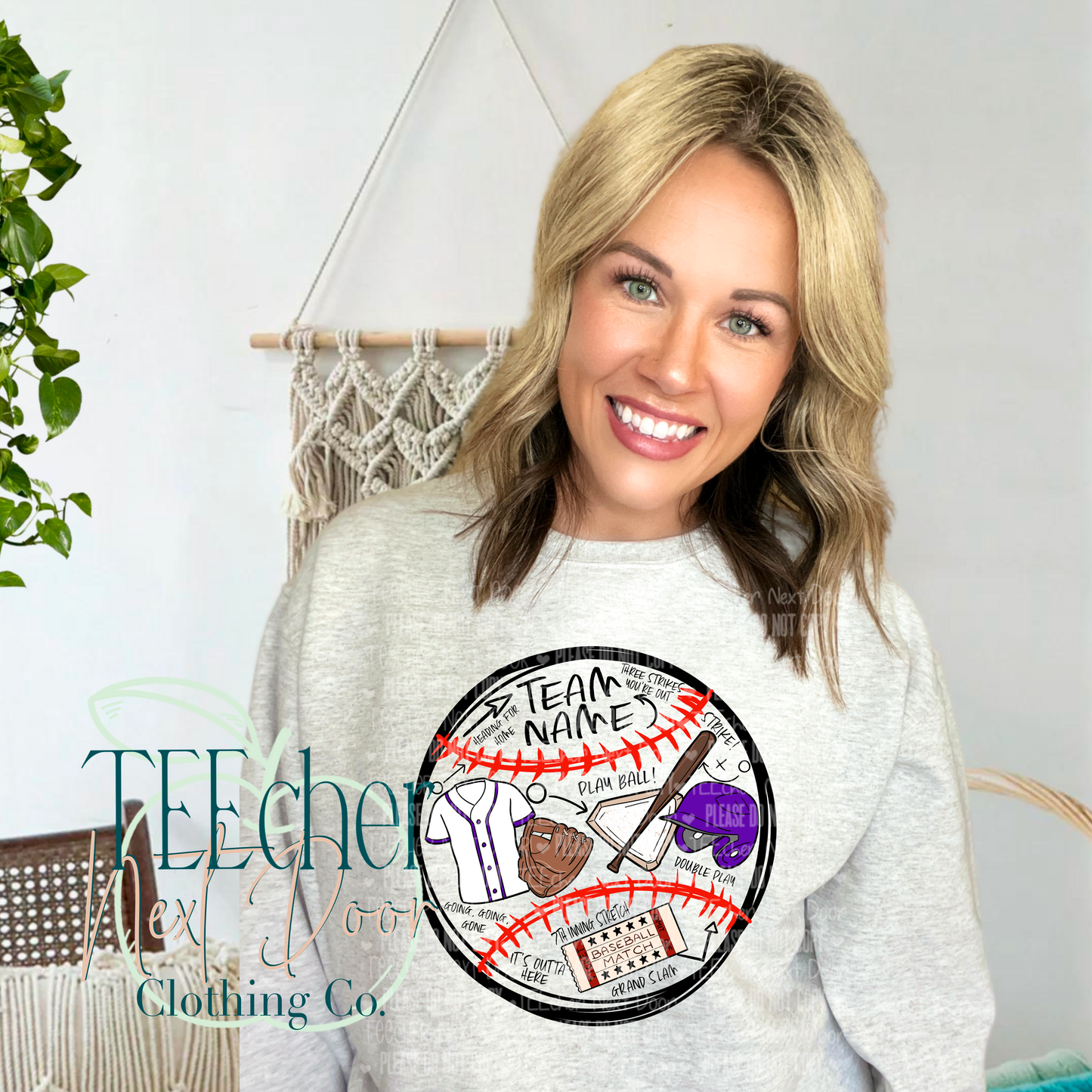 EXCLUSIVE Custom Round Baseball Collage Front Only