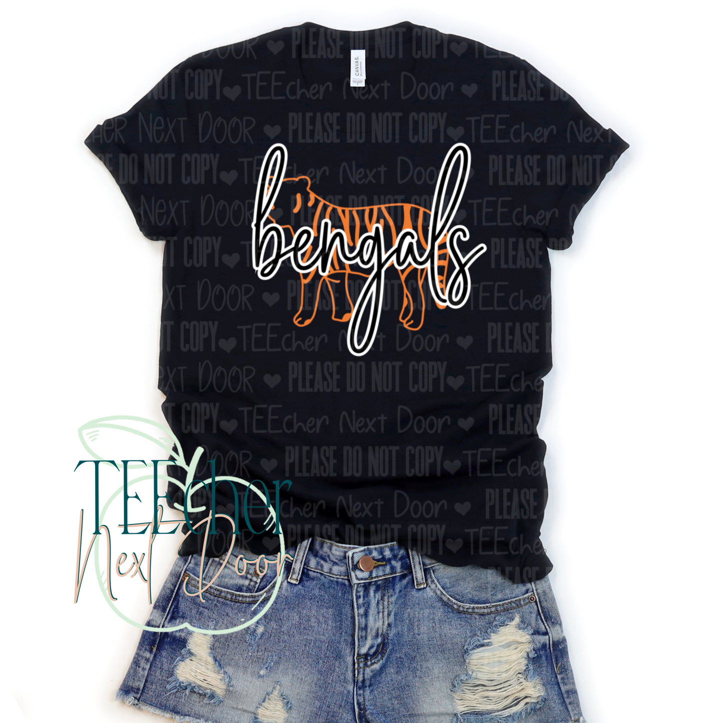 EXCLUSIVE Bengals Outline Full Chest