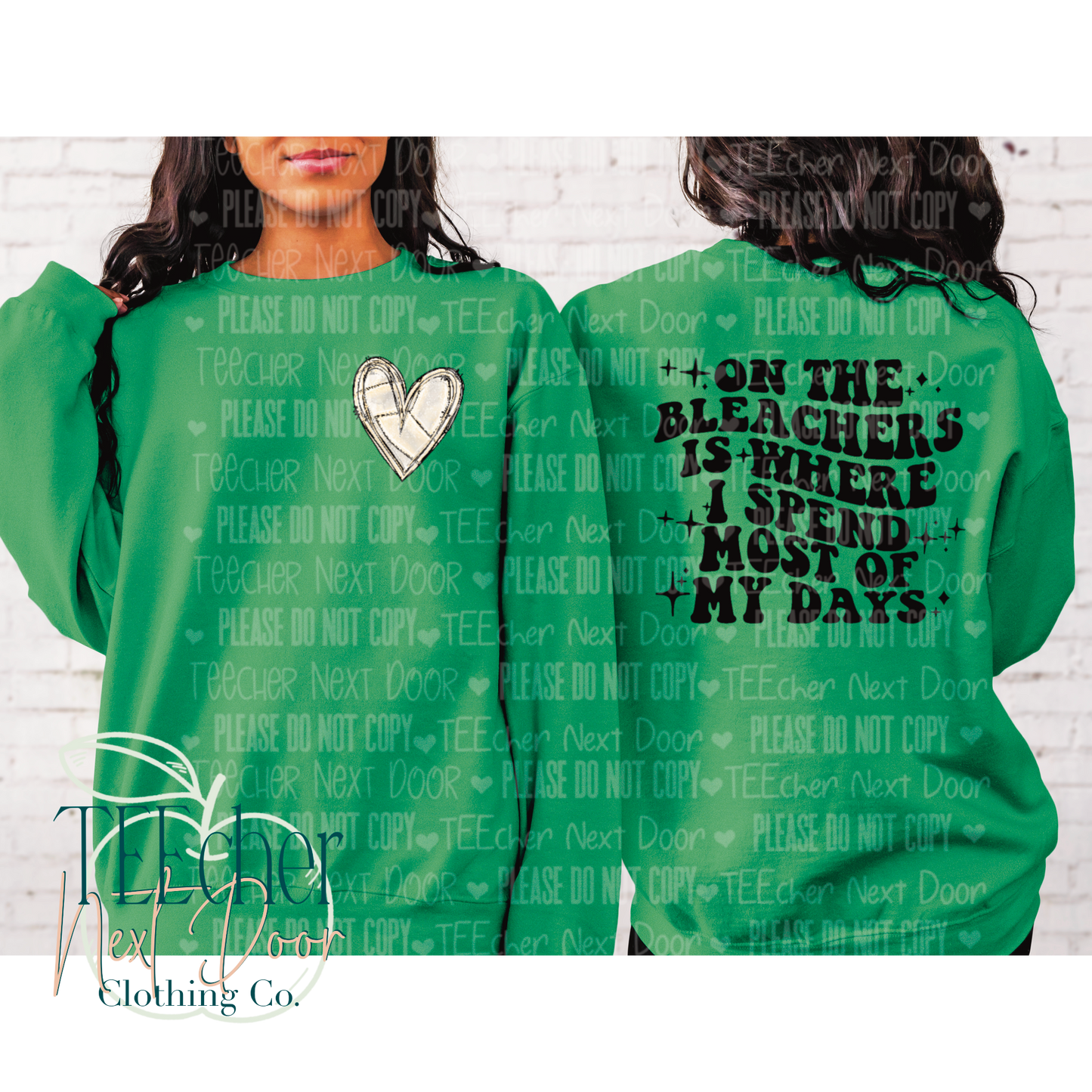 On the Bleachers-- Front and Back