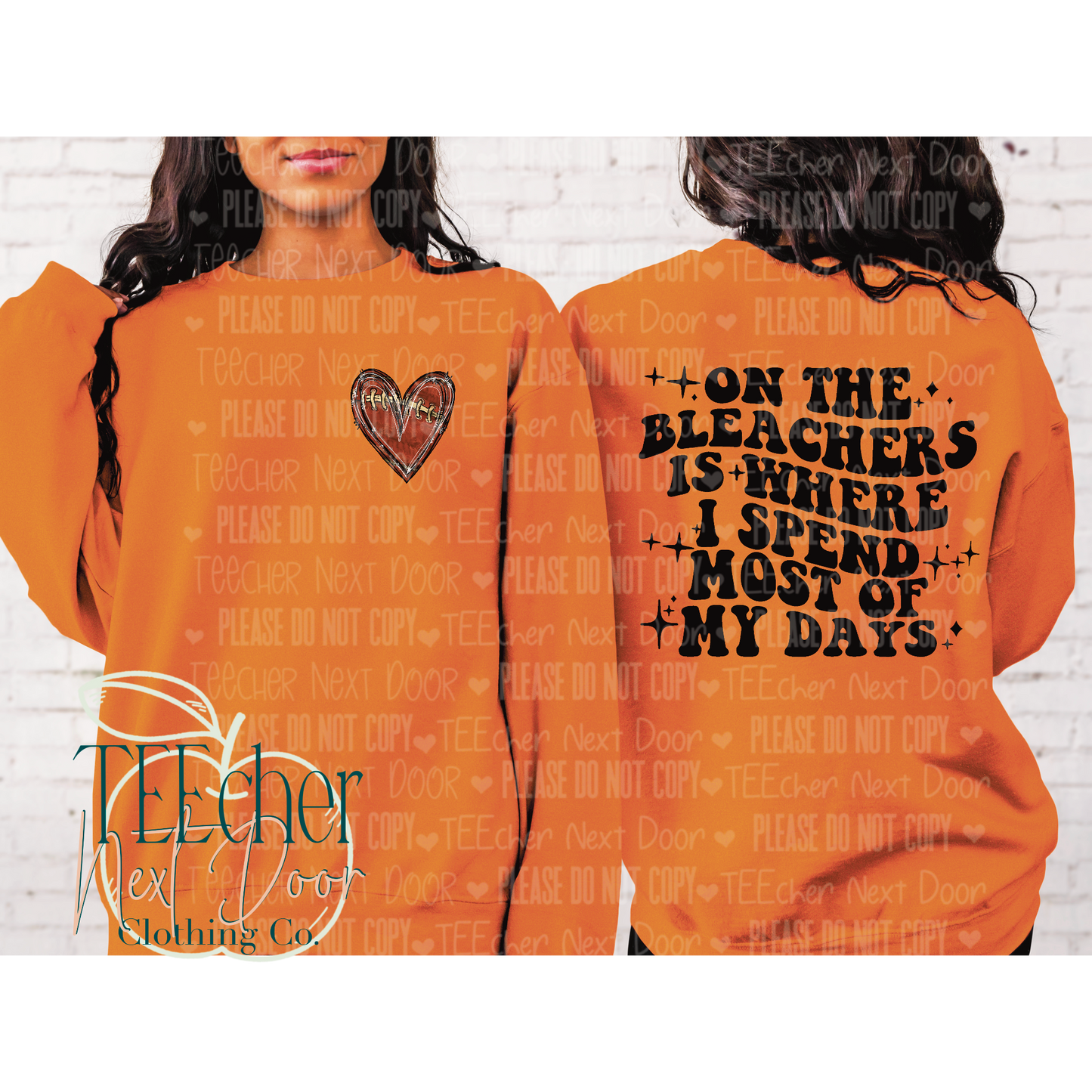 On the Bleachers-- Front and Back