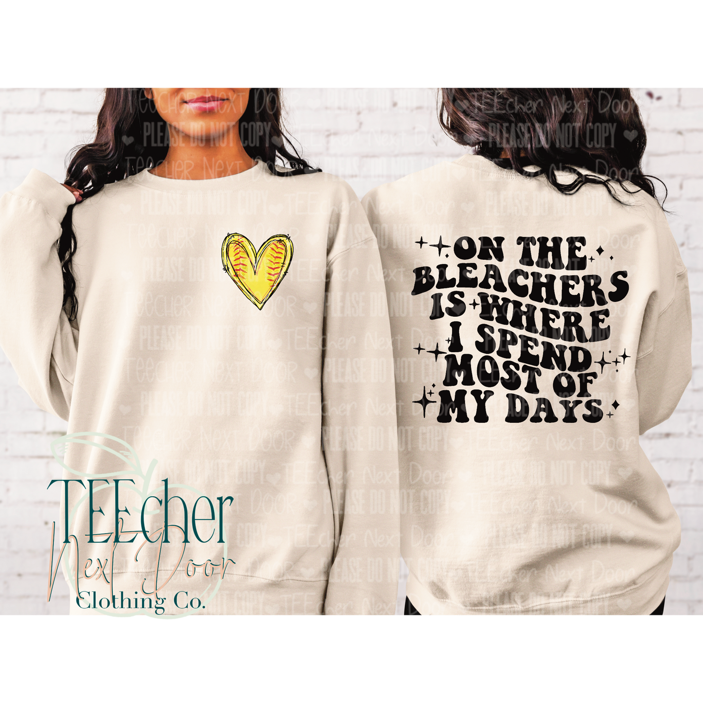 On the Bleachers-- Front and Back