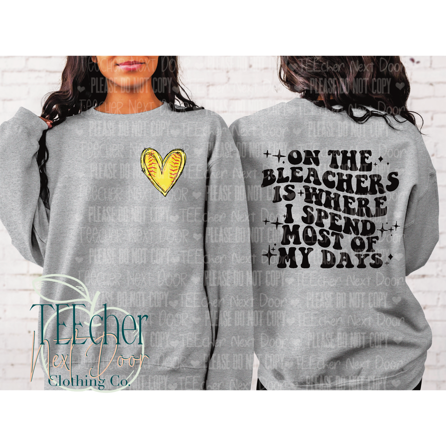 On the Bleachers-- Front and Back