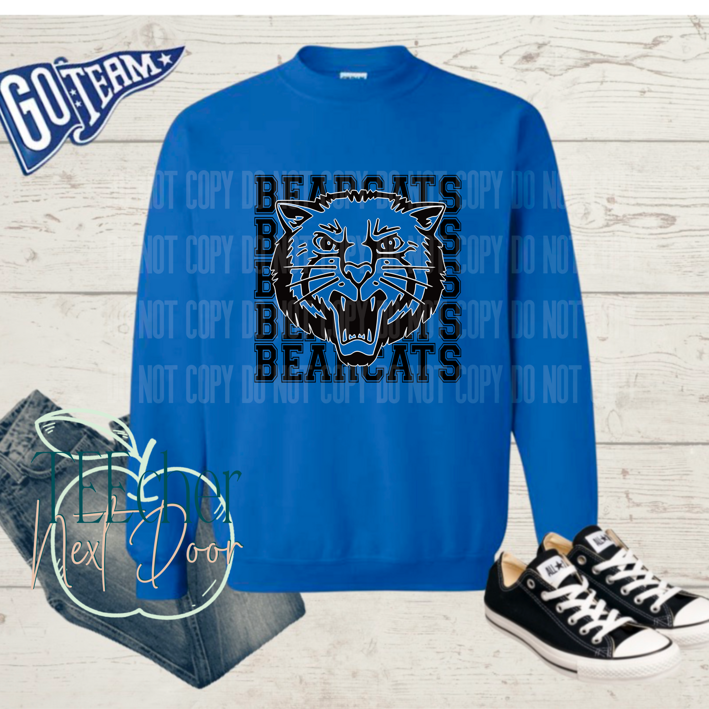 EXCLUSIVE Blue Bearcat Breakthrough Crewneck