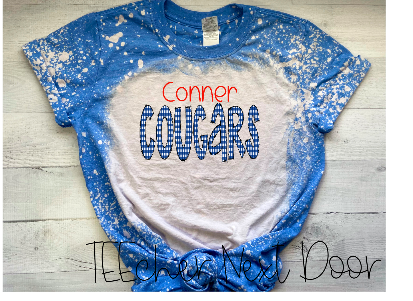 Conner Cougars Plaid Mascot